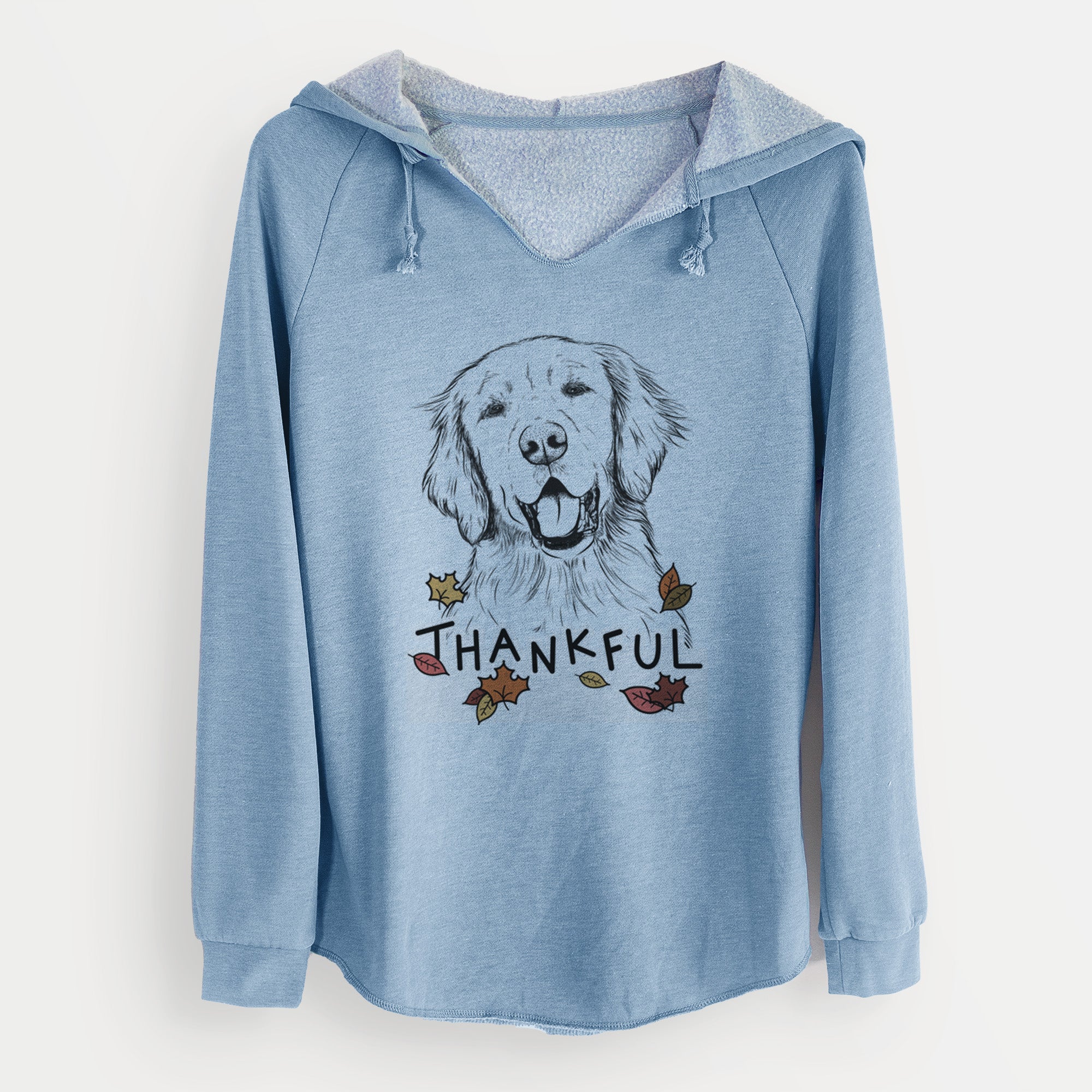 Thankful Wallace the Golden Retriever - Cali Wave Hooded Sweatshirt