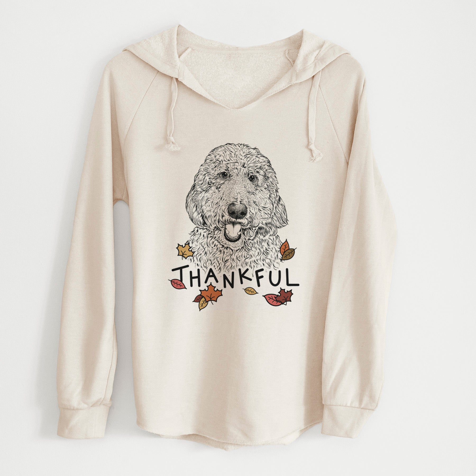Thankful Whisper the Goldendoodle - Cali Wave Hooded Sweatshirt