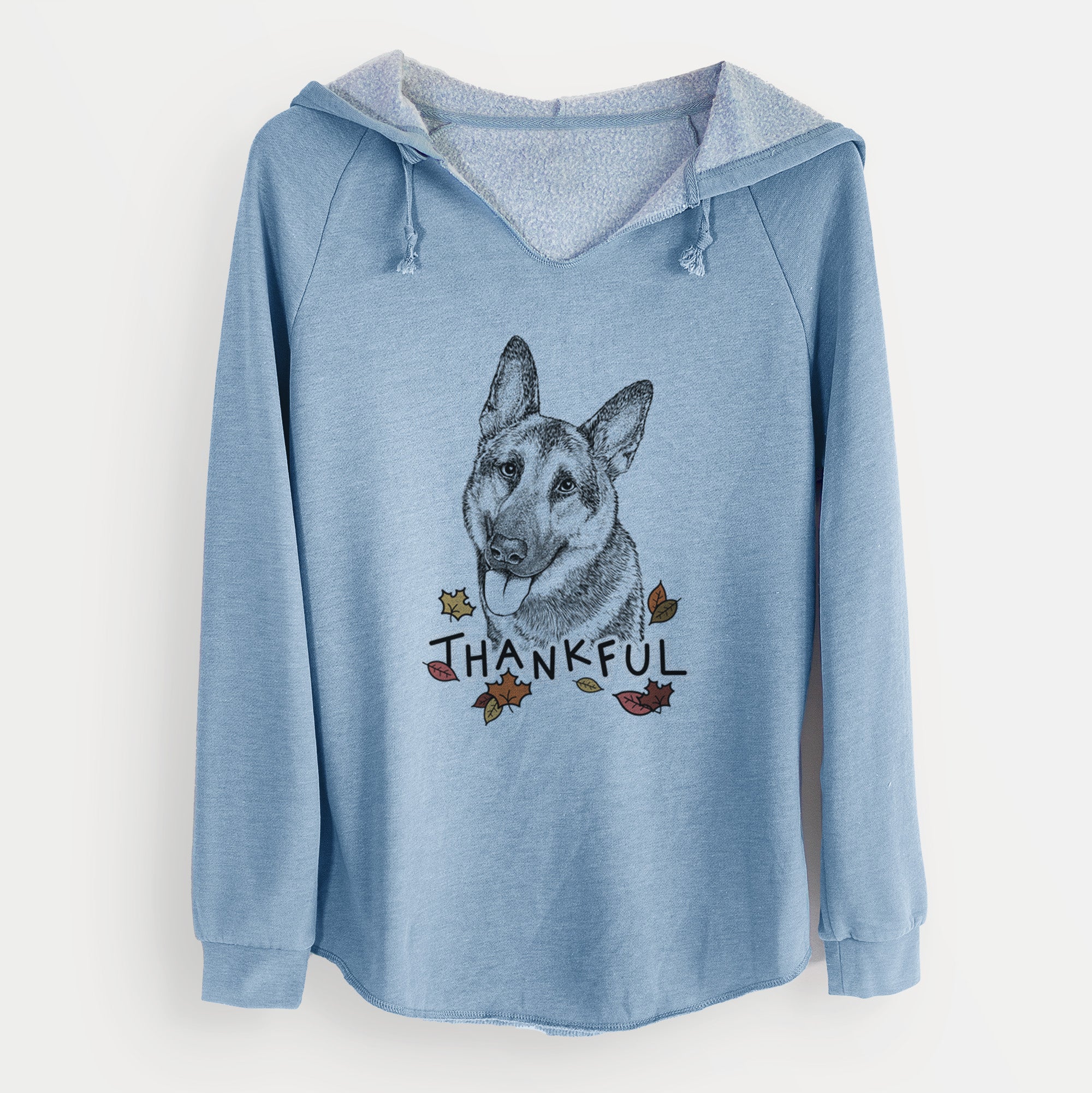 Thankful Whitaker the German Shepherd - Cali Wave Hooded Sweatshirt