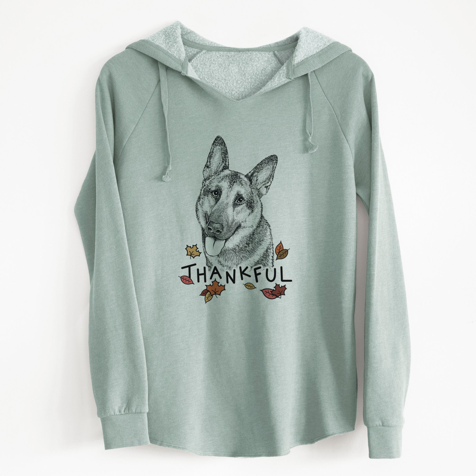 Thankful Whitaker the German Shepherd - Cali Wave Hooded Sweatshirt