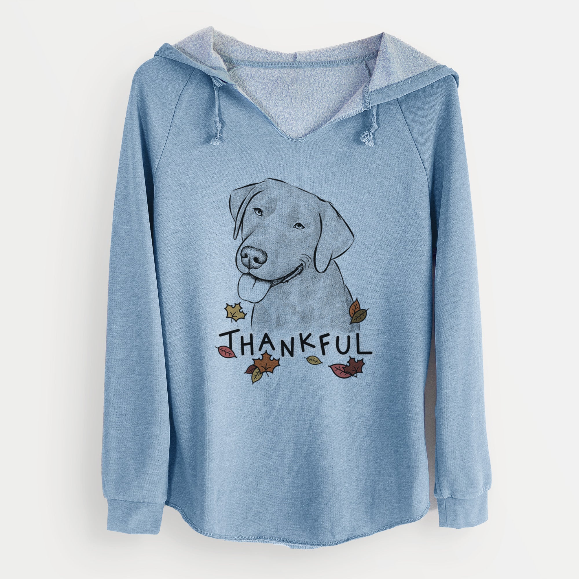 Thankful Zeppelin the Black Labrador - Cali Wave Hooded Sweatshirt