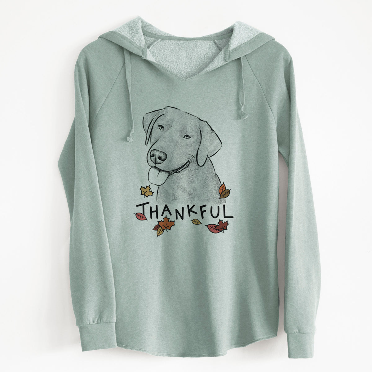 Thankful Zeppelin the Black Labrador - Cali Wave Hooded Sweatshirt