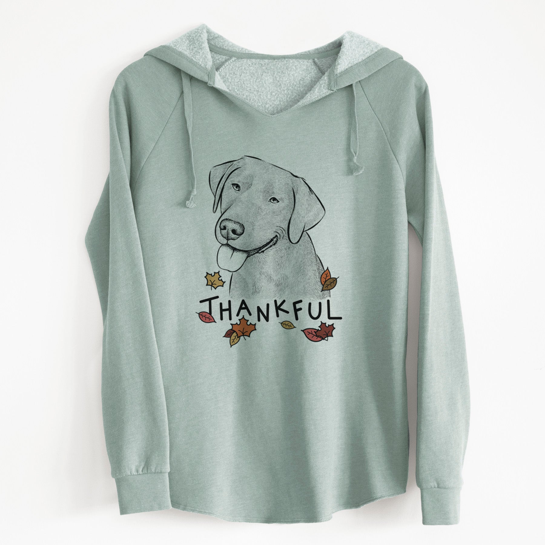 Thankful Zeppelin the Black Labrador - Cali Wave Hooded Sweatshirt