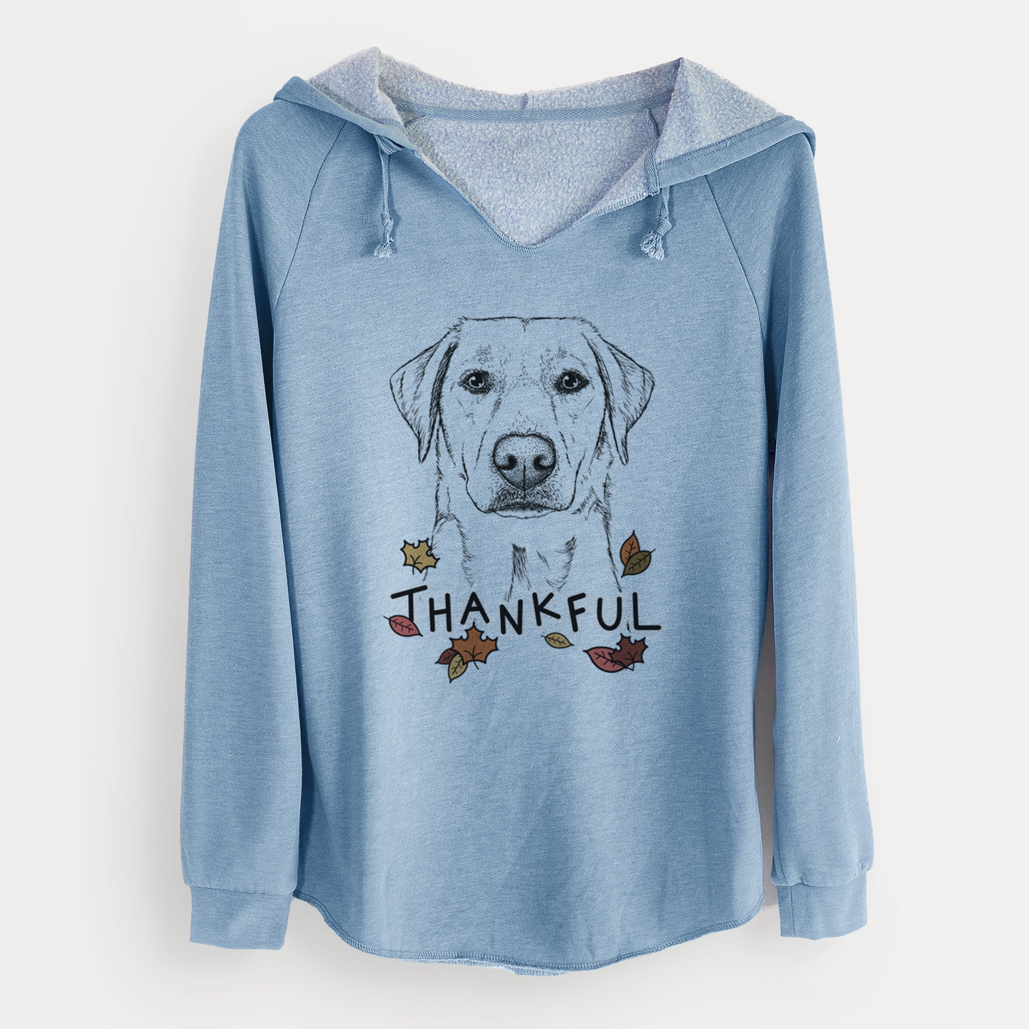 Thankful Zoe the Yellow Lab - Cali Wave Hooded Sweatshirt