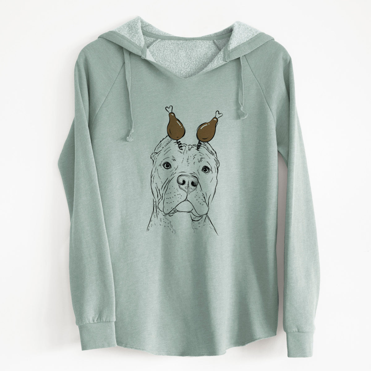 Thanksgiving Bam Bam the Pitbull - Cali Wave Hooded Sweatshirt