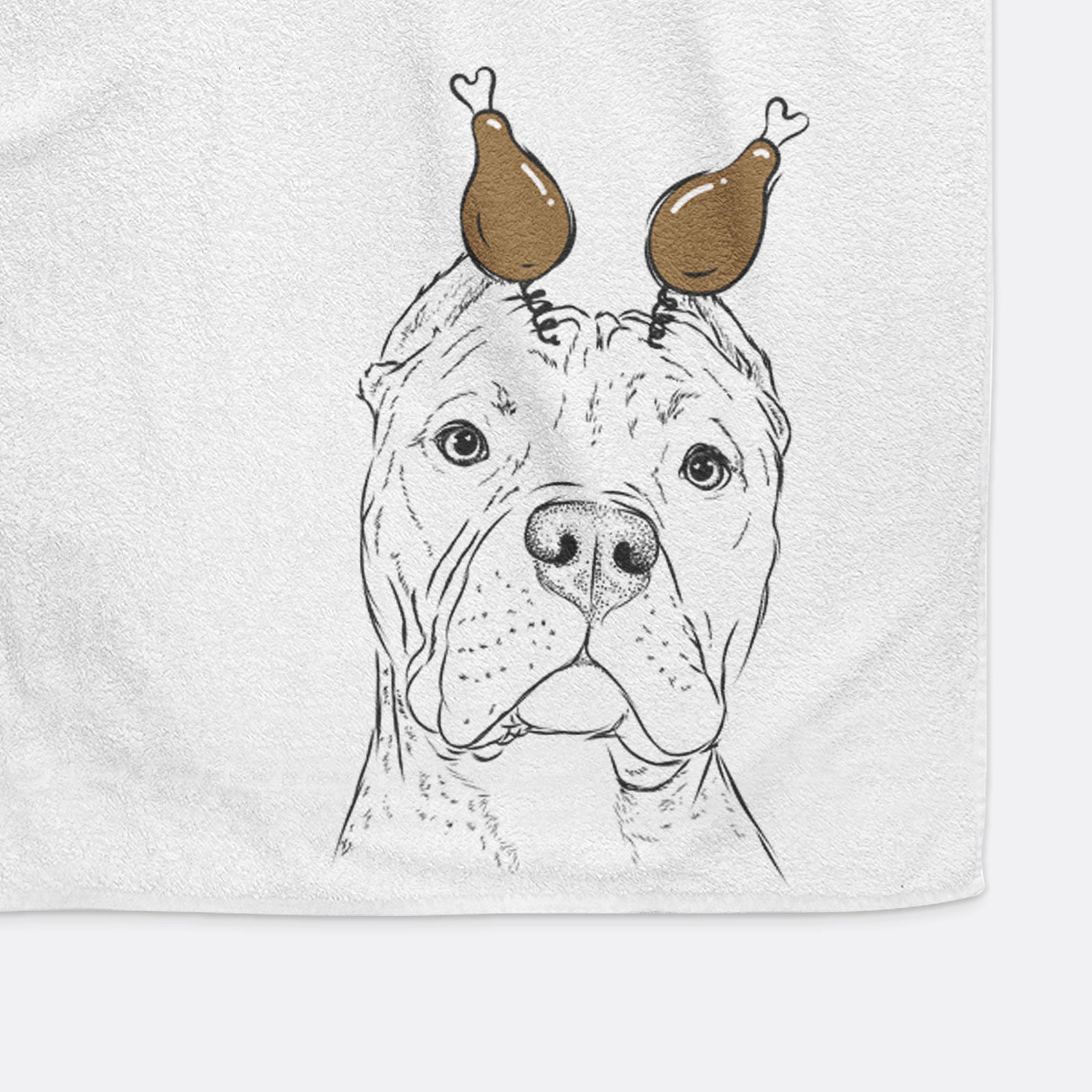 Bam Bam the Pitbull Decorative Hand Towel