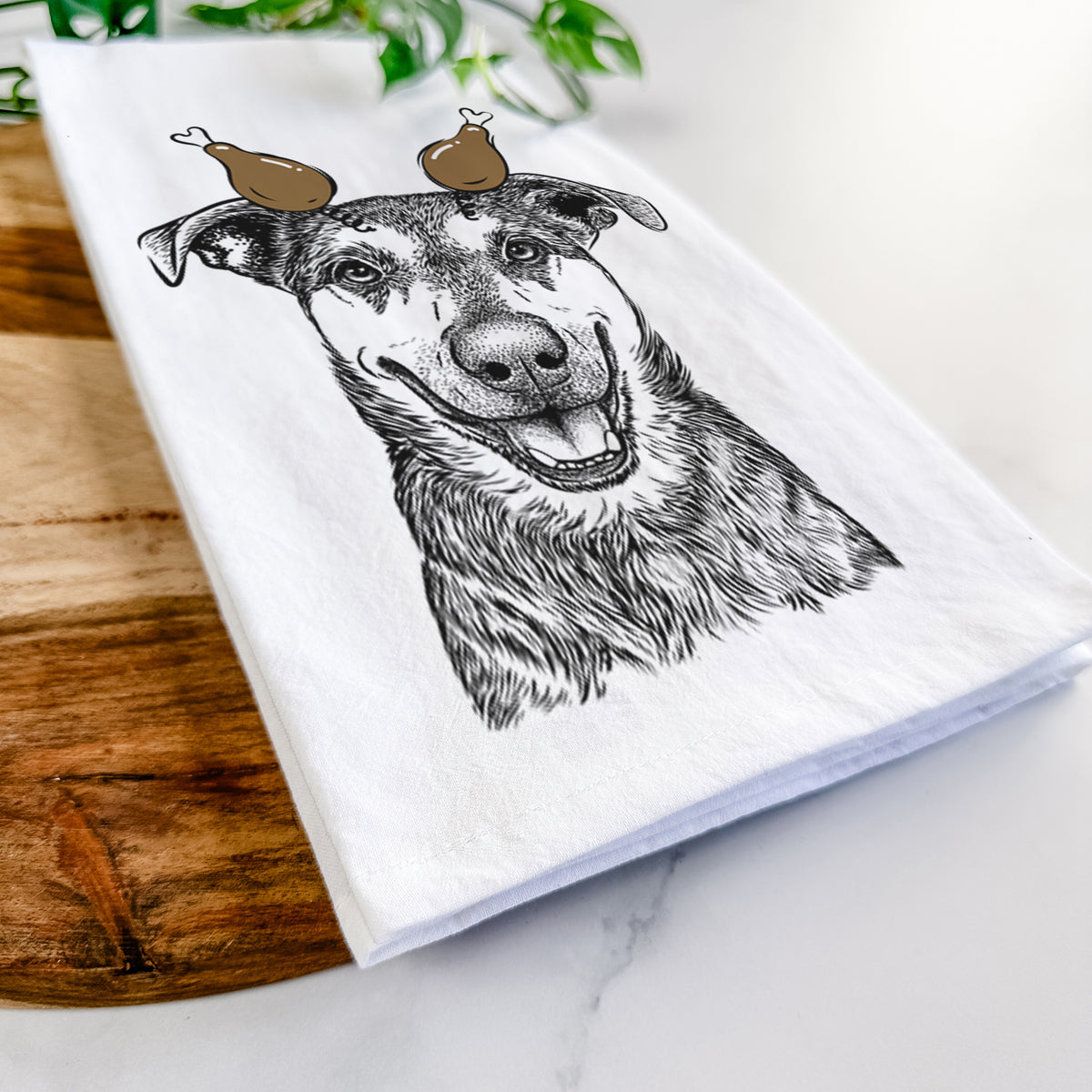 Case the Mixed Breed Tea Towel