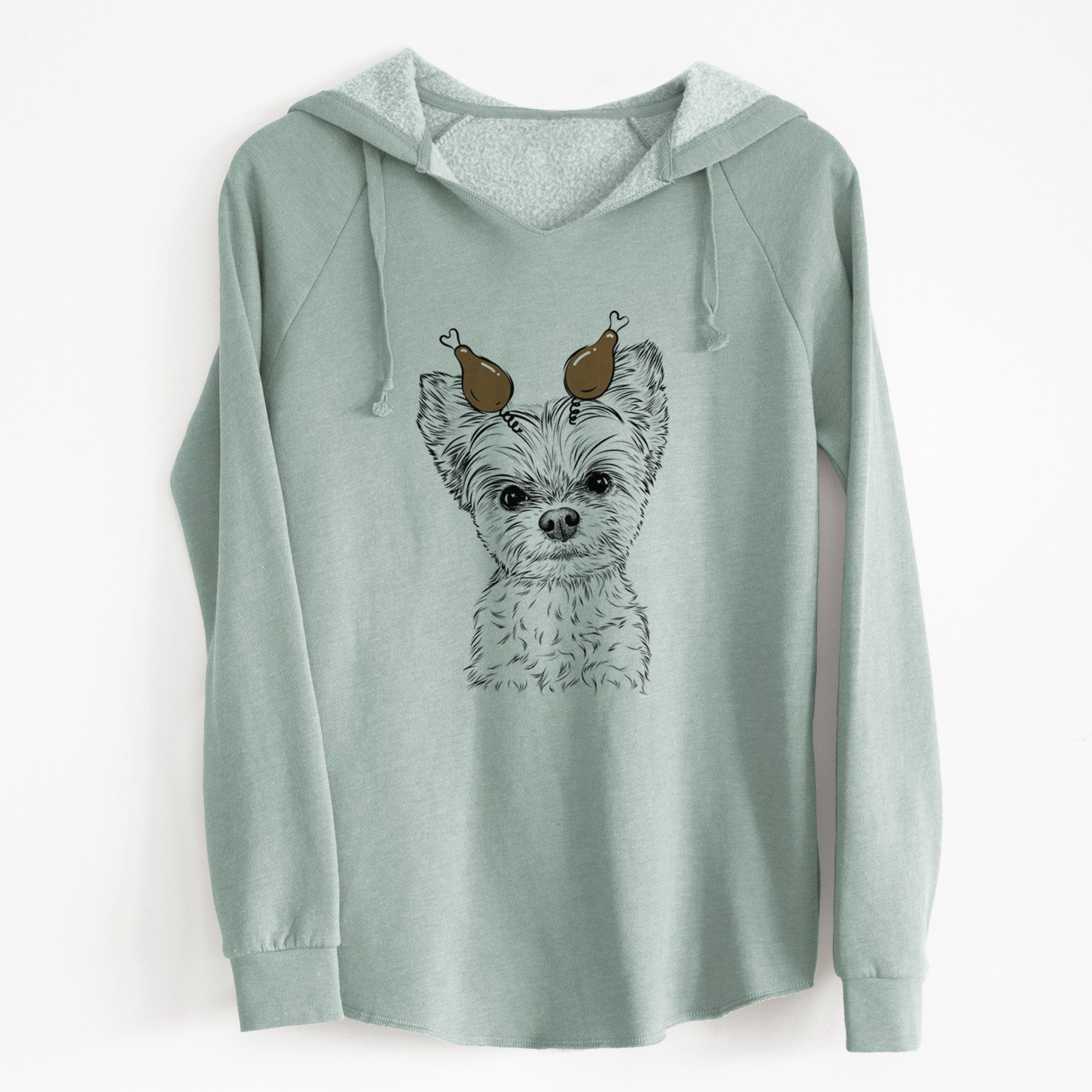 Thanksgiving Chance the Yapper the Yorkshire Terrier - Cali Wave Hooded Sweatshirt