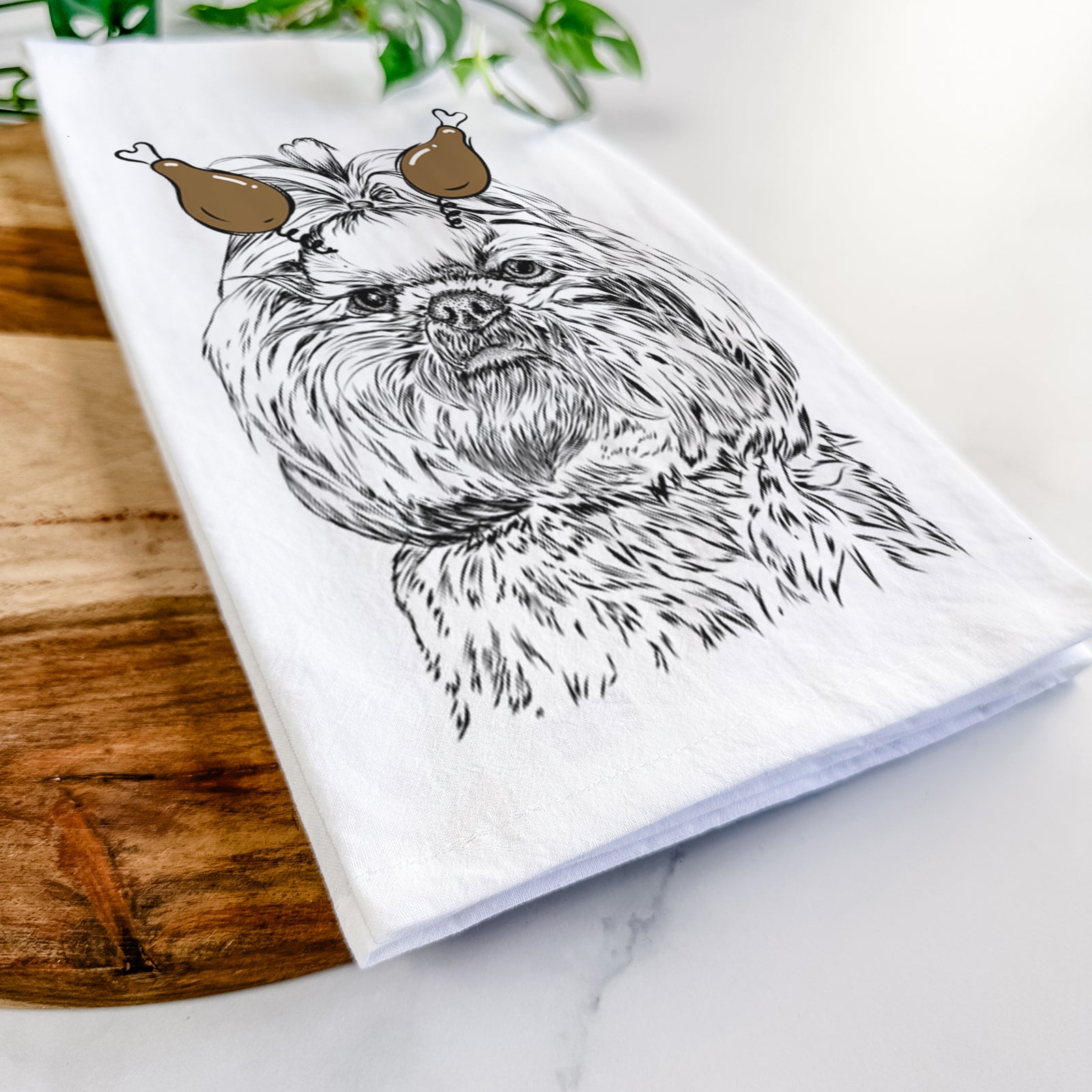 Chewie the Shih Tzu Tea Towel