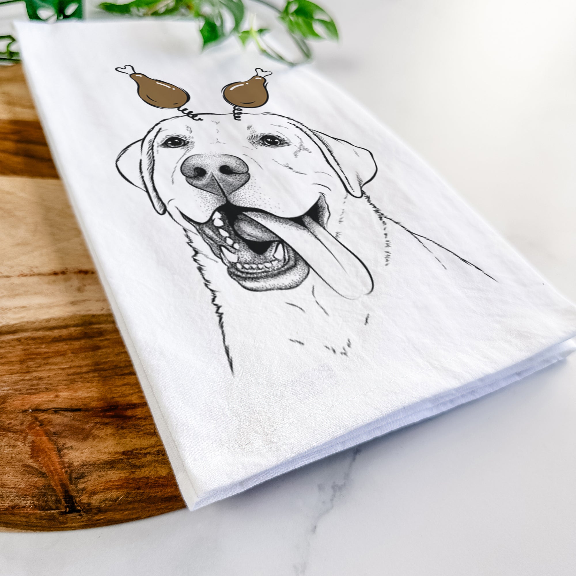 Finn the Labrador Retriever Tea Towel