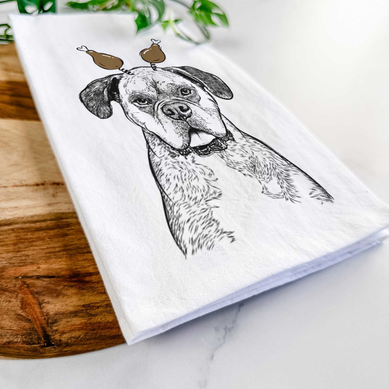 Floydie Bear the Boxer Tea Towel