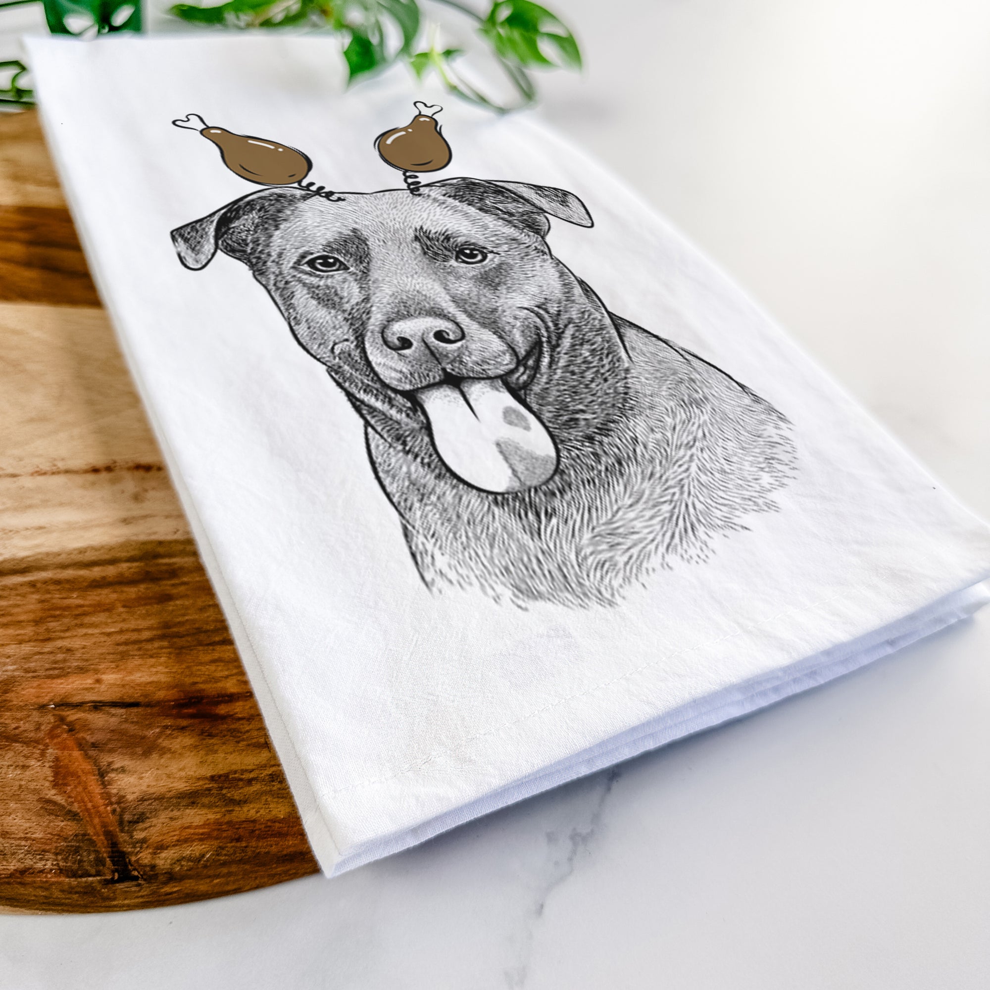 Harbor the Mixed Breed Tea Towel