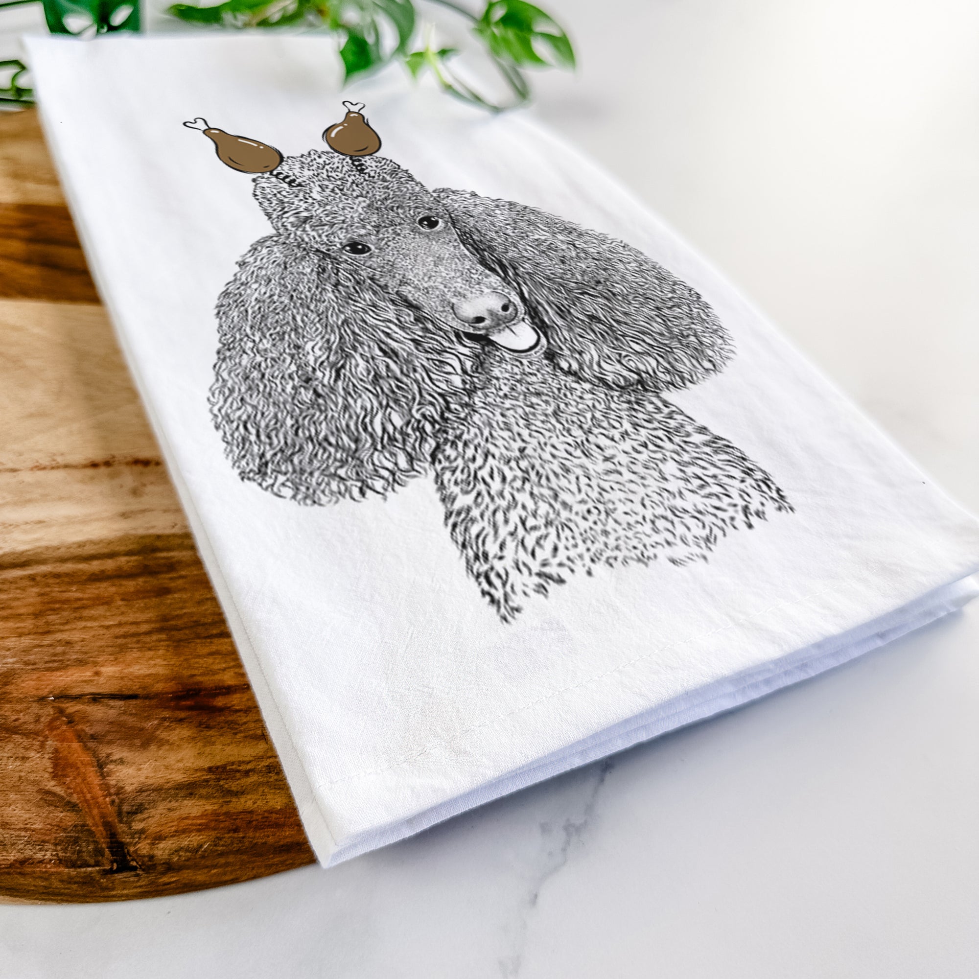 Henry the Standard Poodle Tea Towel