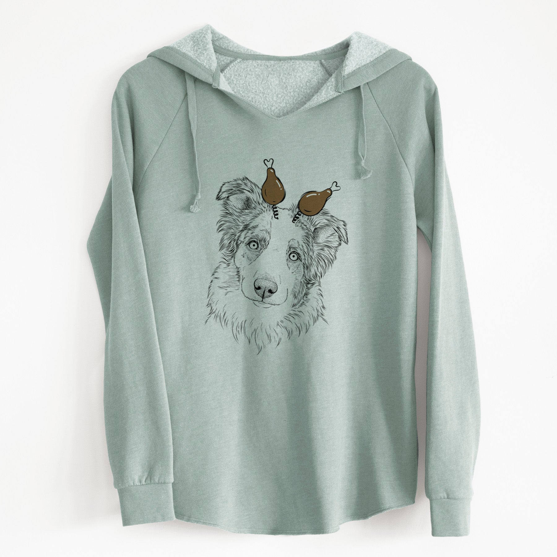 Thanksgiving HoneyBee the Miniature Australian Shepherd - Cali Wave Hooded Sweatshirt