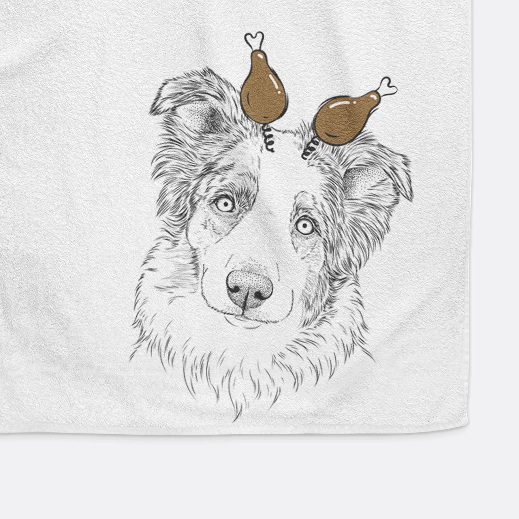 HoneyBee the Miniature Australian Shepherd Decorative Hand Towel