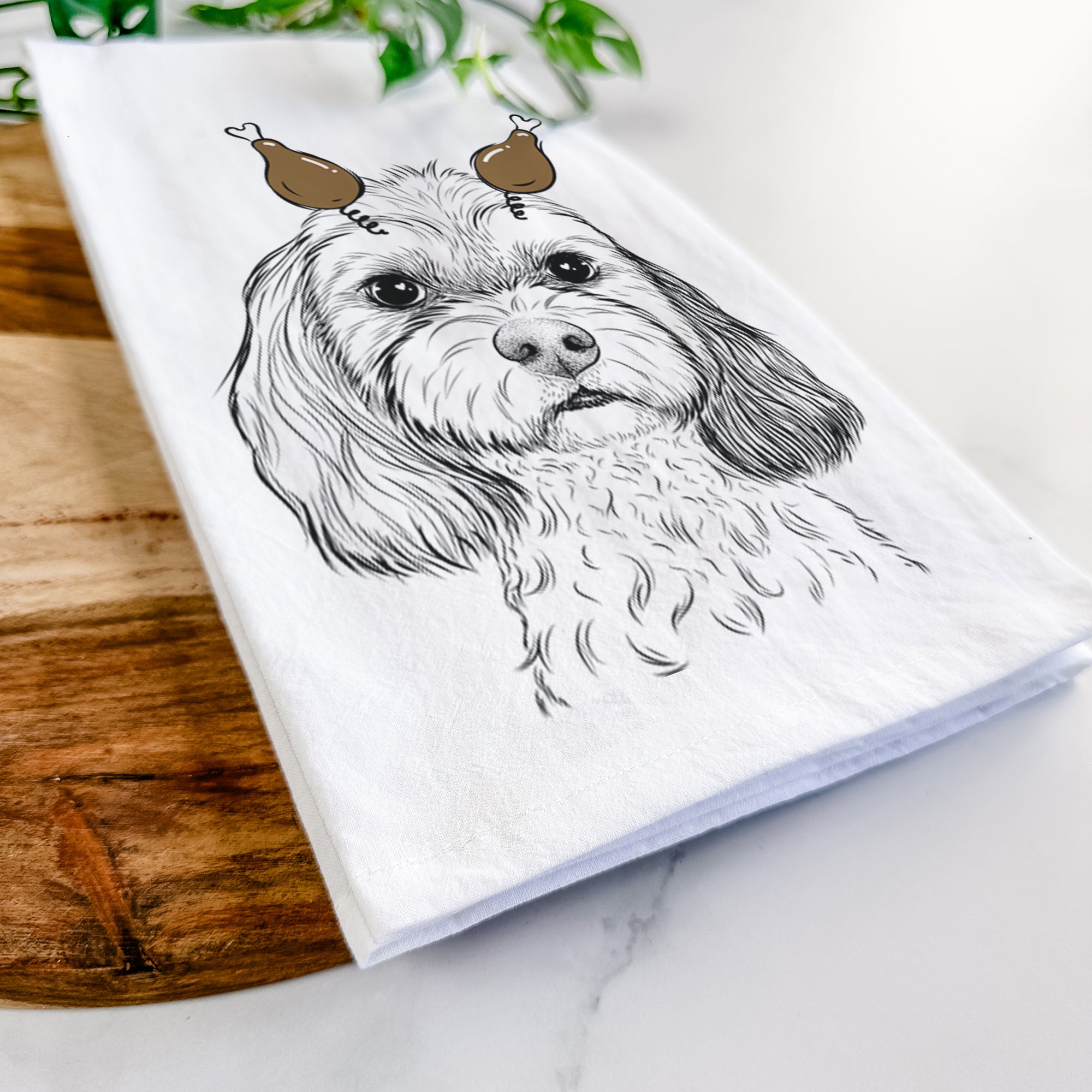 Jasper Diggins the Cavapoo Tea Towel