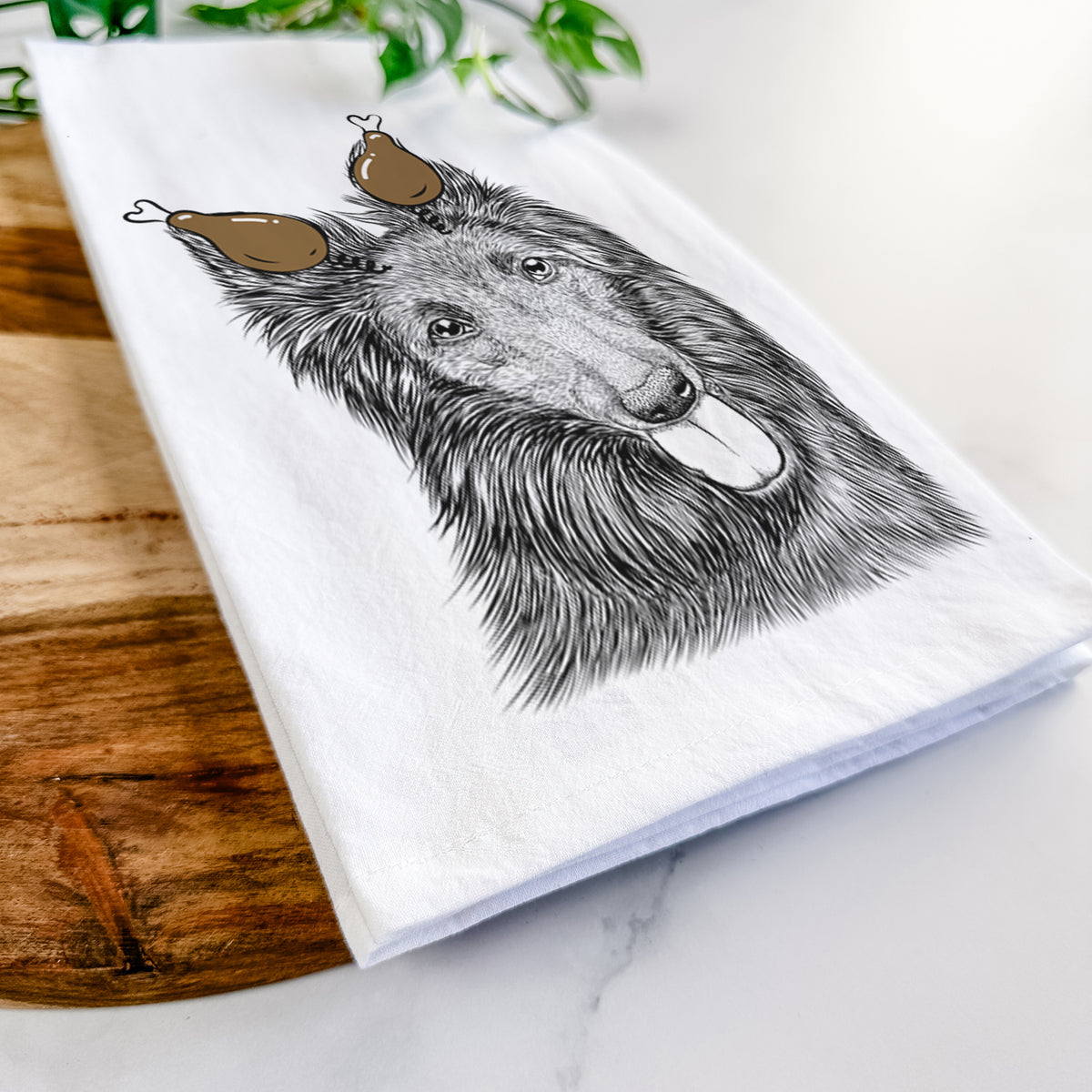 Jaxx the Belgian Tervuren Tea Towel