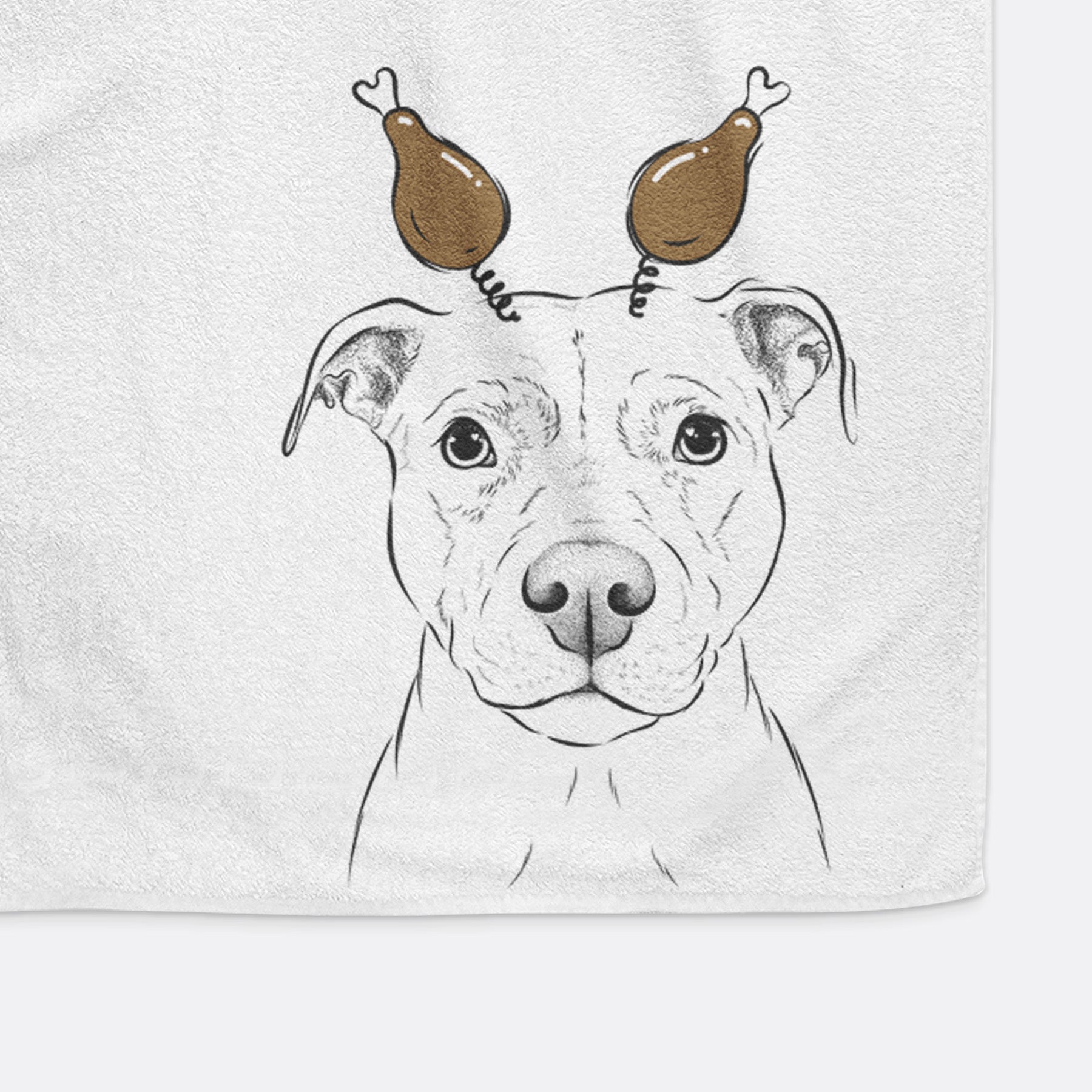 Khaleesi the Pitbull Decorative Hand Towel