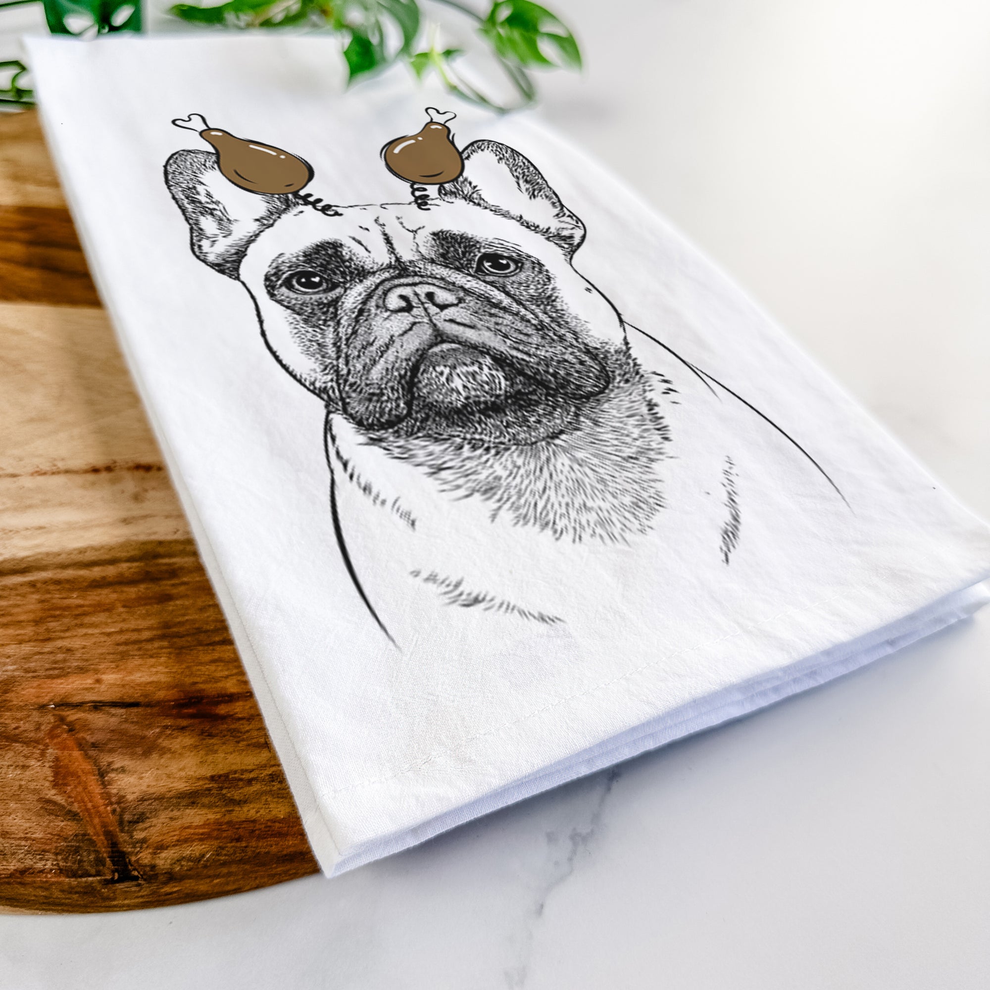 Kingsleigh the French Bulldog Tea Towel