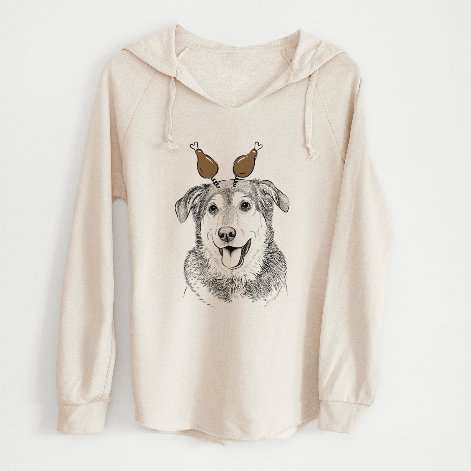 Thanksgiving Lance the Lab/Shepherd Mix - Cali Wave Hooded Sweatshirt