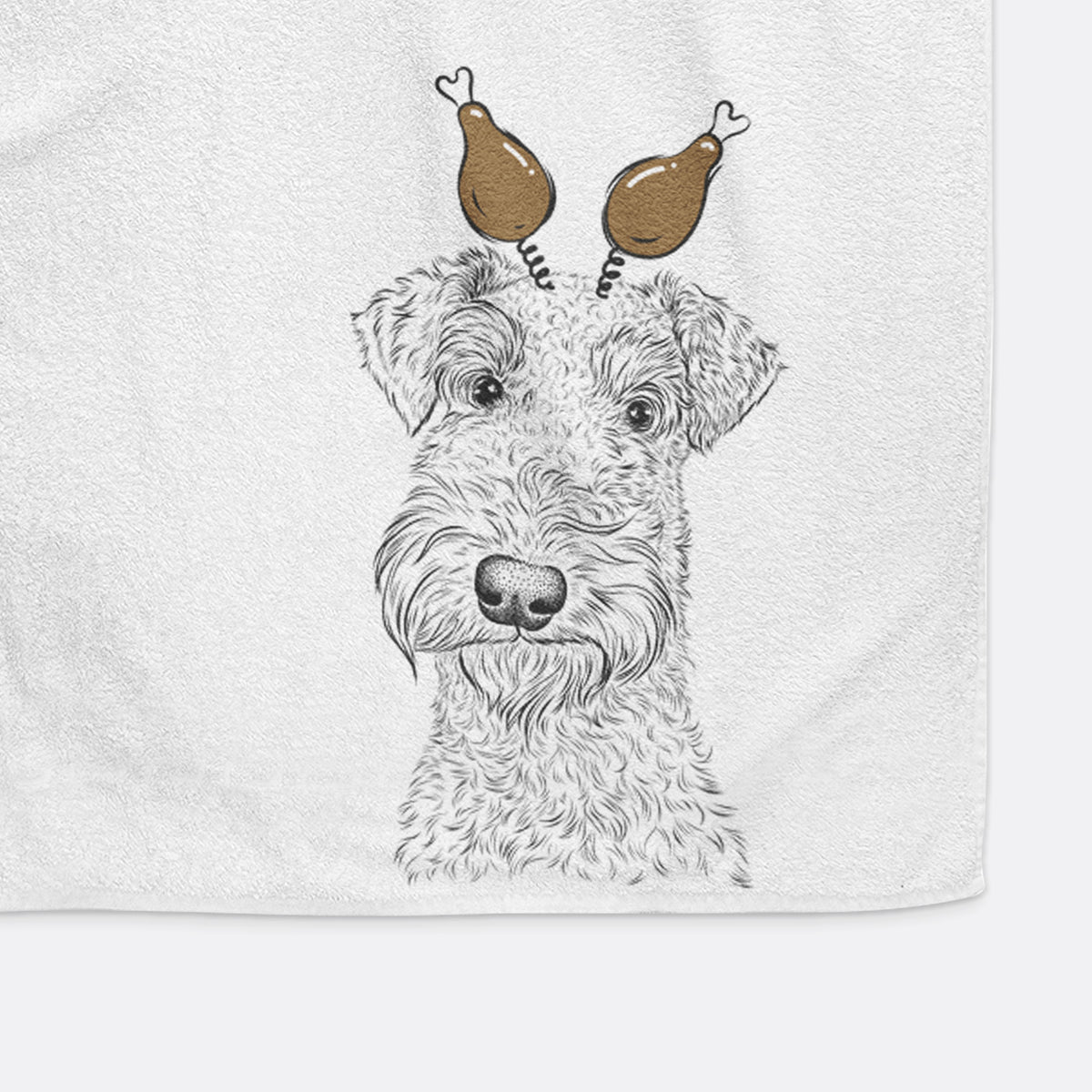 Roc Haven Maggie May the Airedale Terrier Decorative Hand Towel