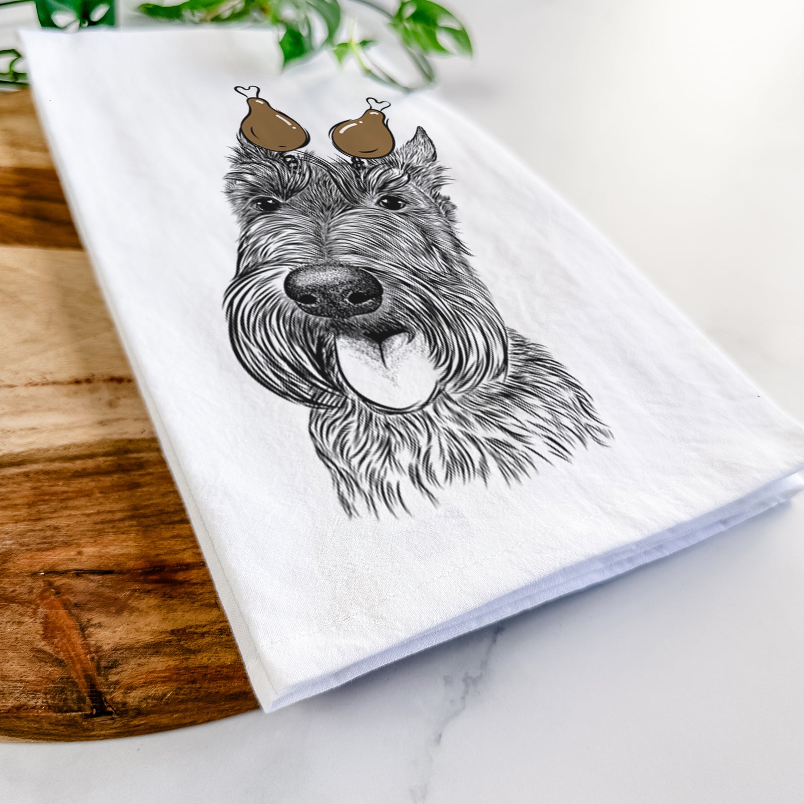 Magnus the Scottish Terrier Tea Towel
