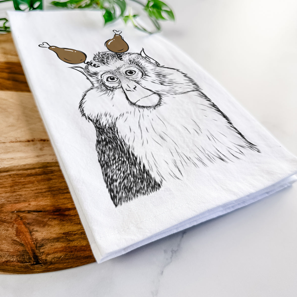 Matata the Mona Monkey Tea Towel