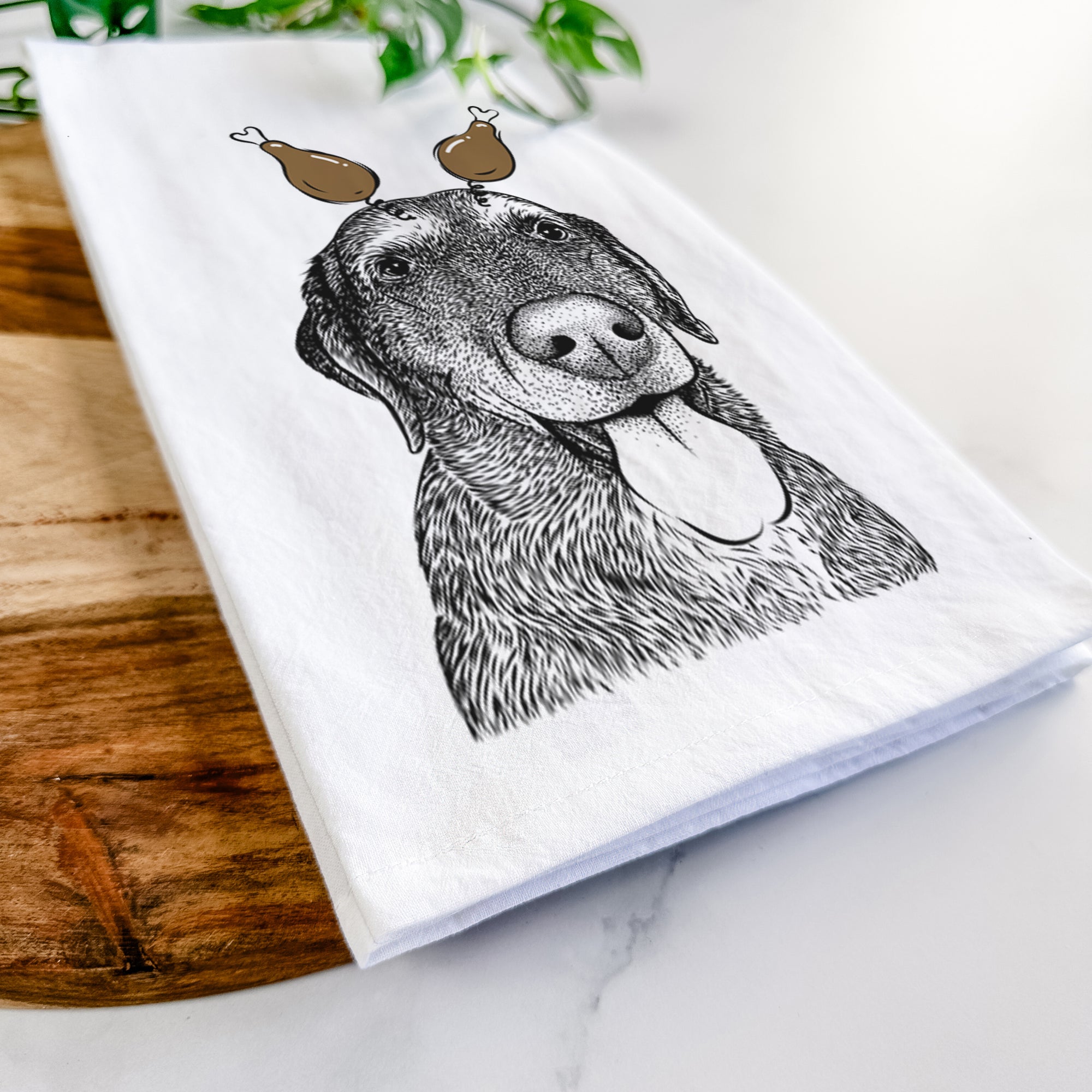 Max the Labrador Retriever Tea Towel