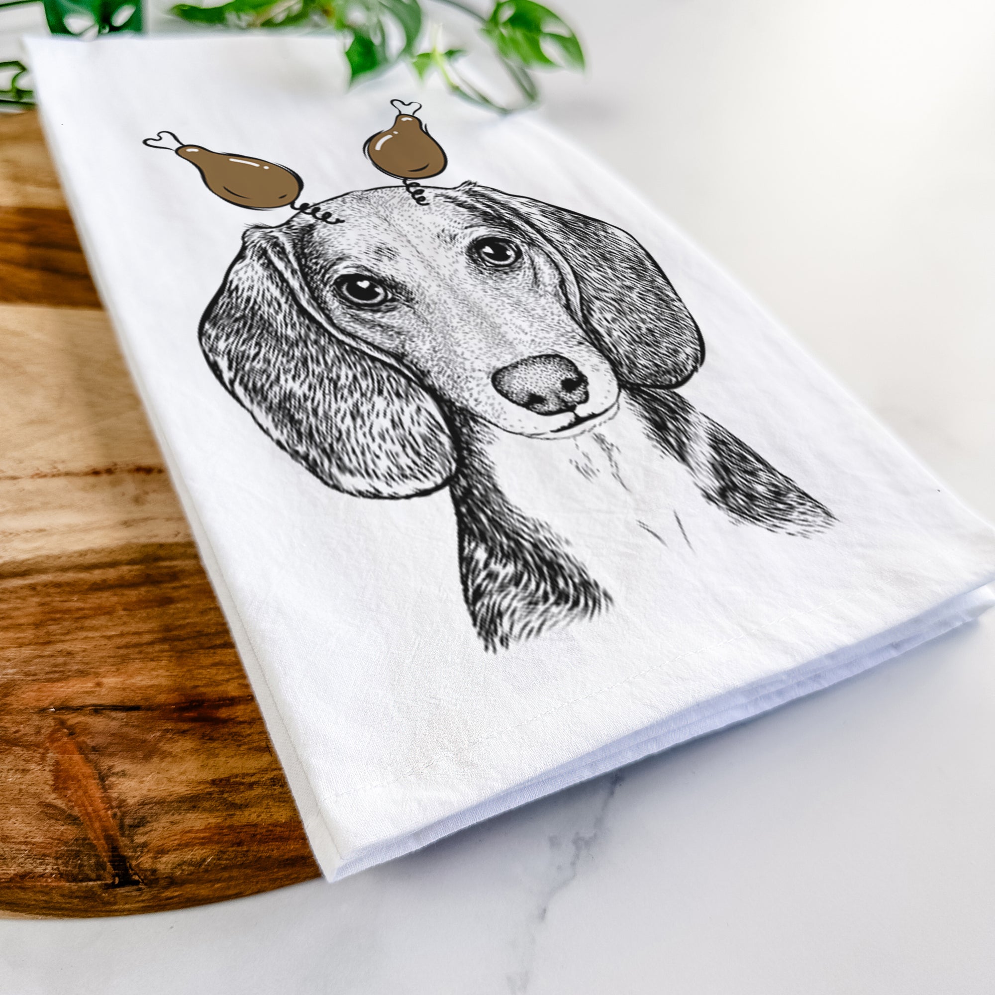 Mayor Andy the Beagle Tea Towel