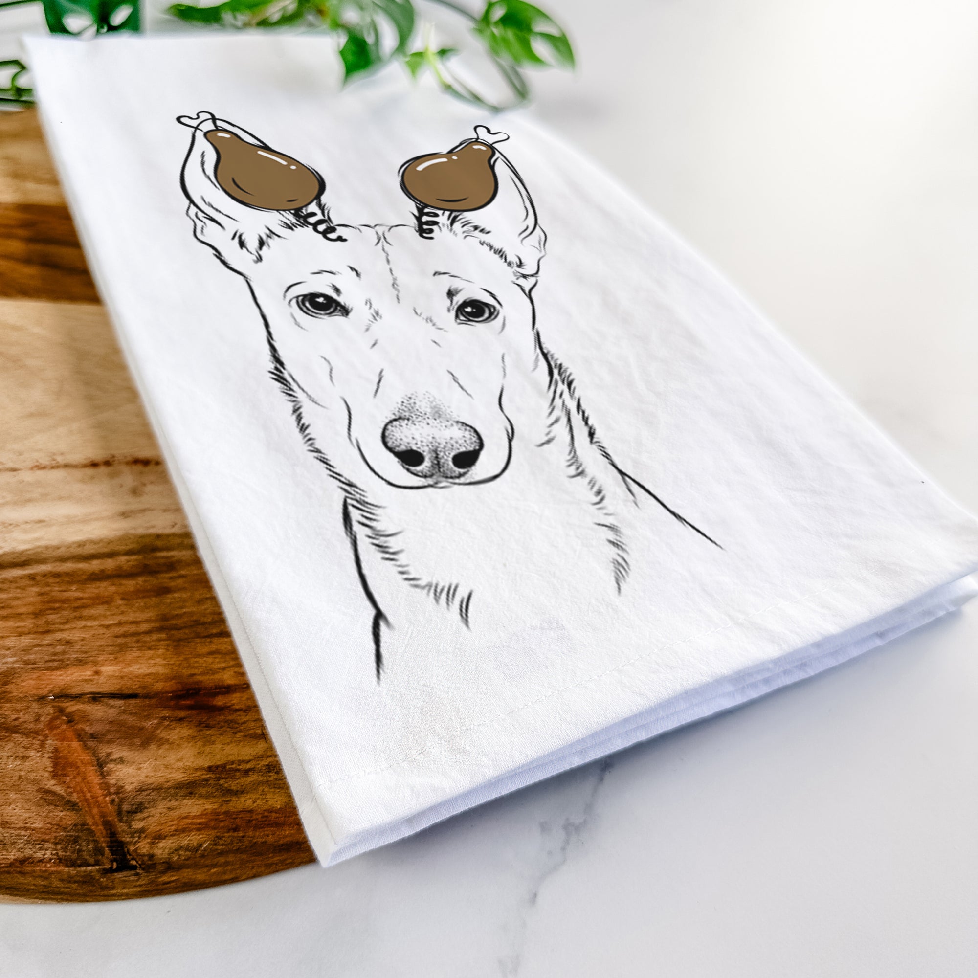 Nala the Carolina Dog Tea Towel