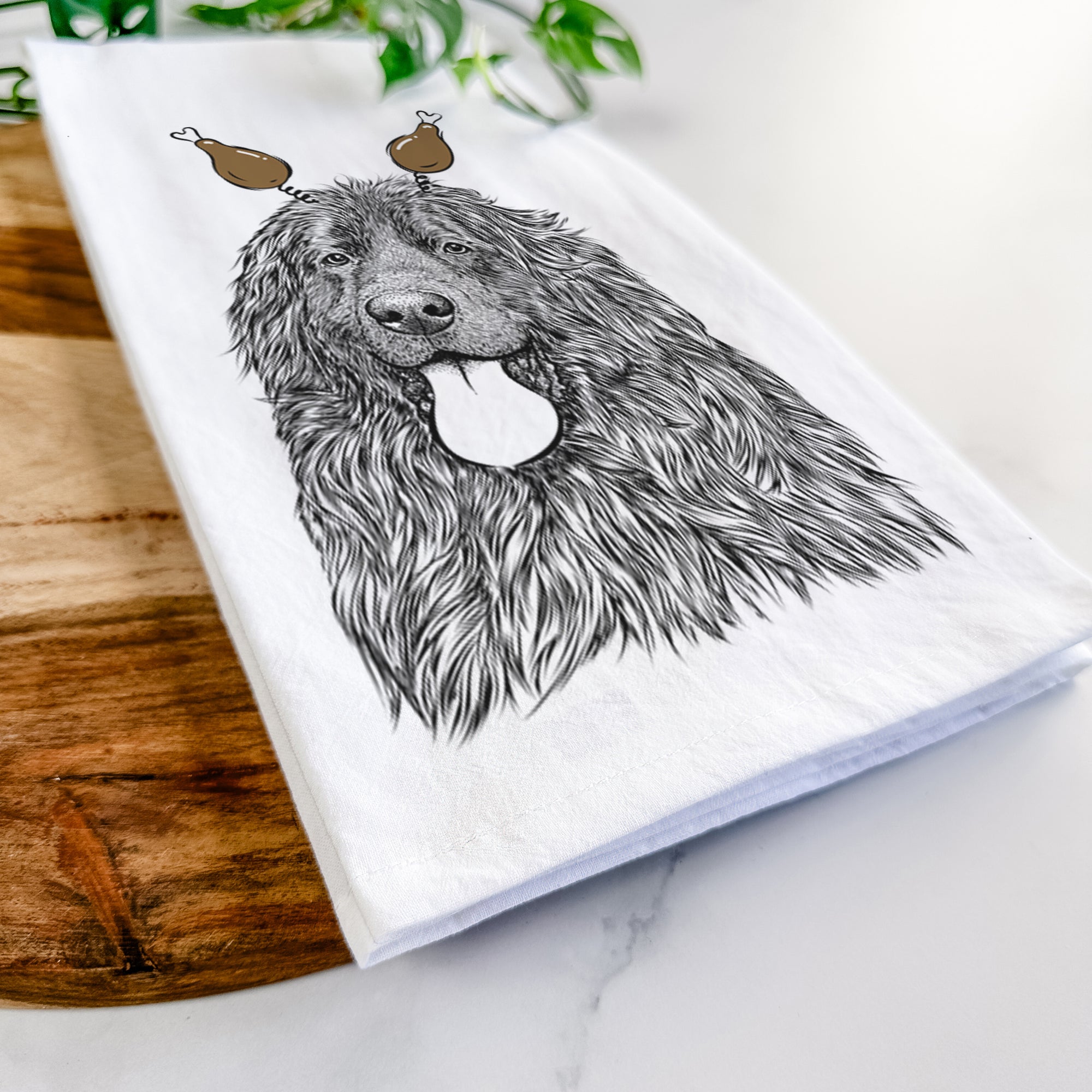 Neptune the Newfoundland Tea Towel