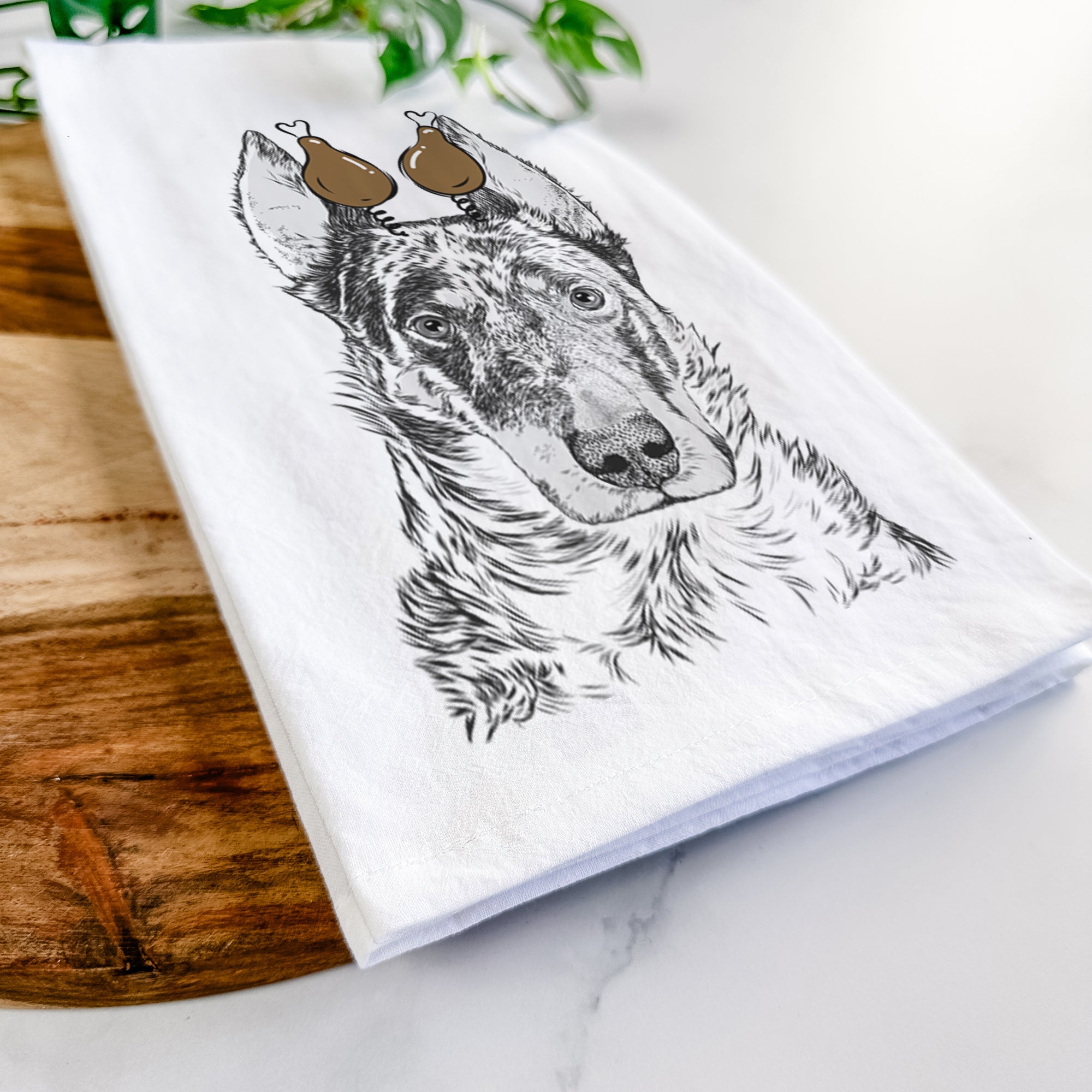 Nori the Beauceron Tea Towel