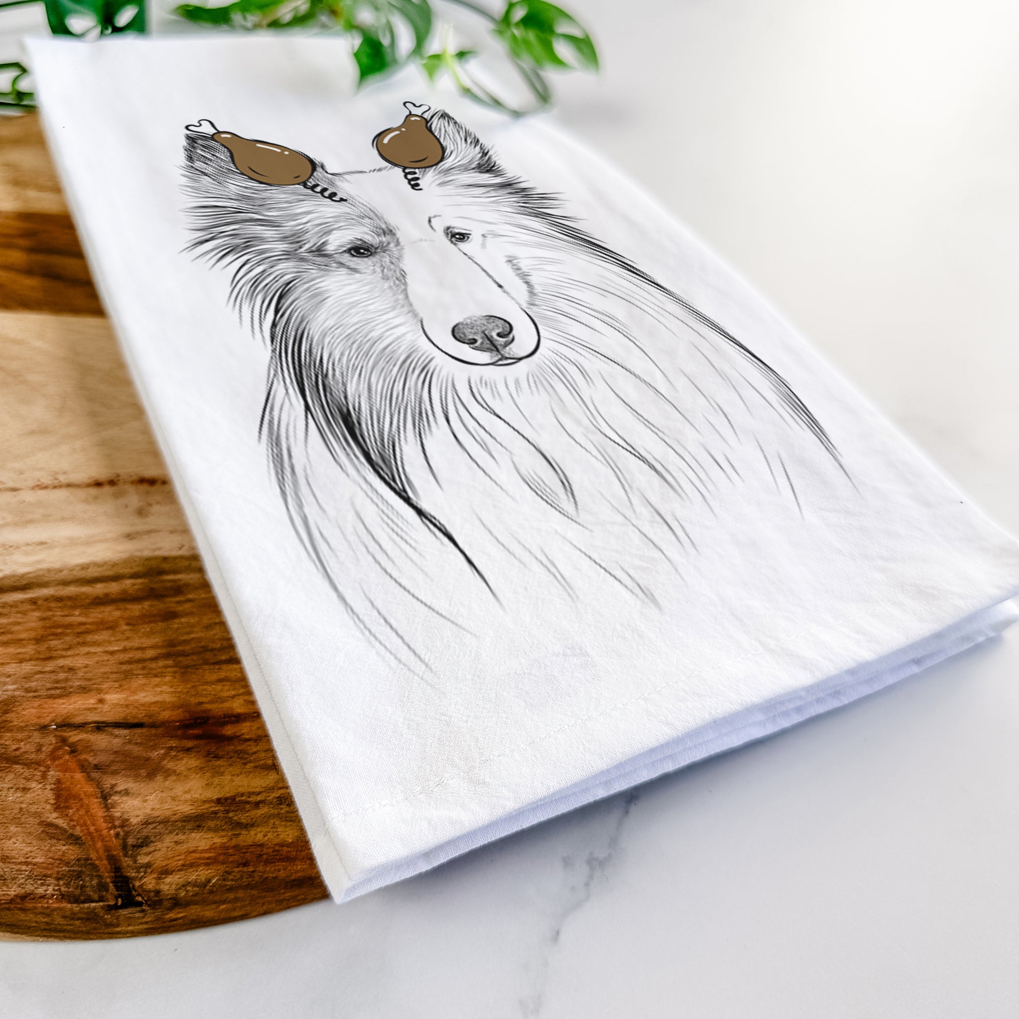 Palin the Shetland Sheepdog Tea Towel