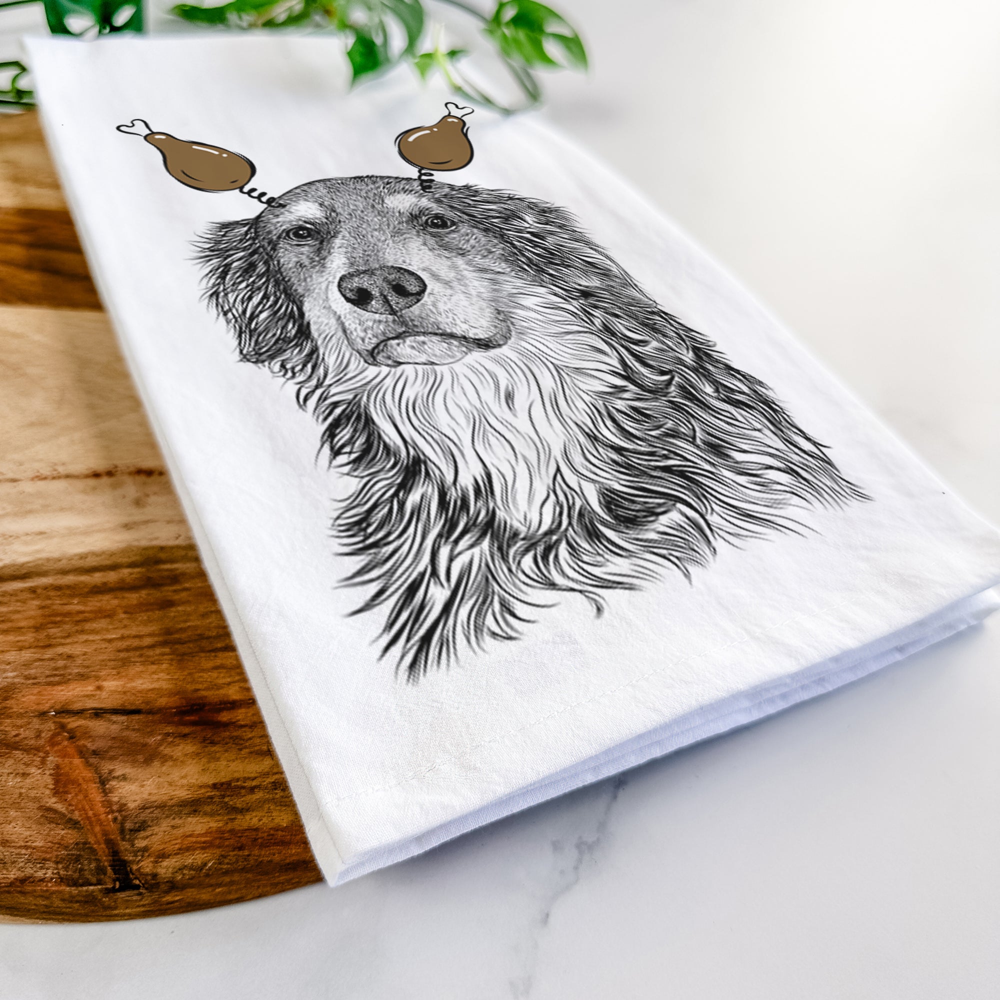 Ranger the Mixed Breed Tea Towel