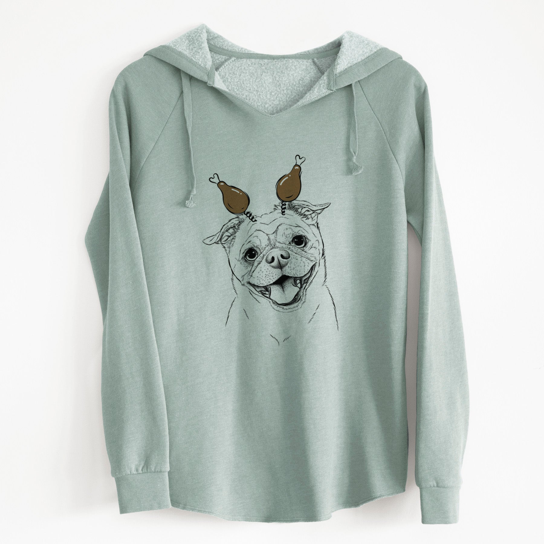 Thanksgiving Riley the Chug - Cali Wave Hooded Sweatshirt