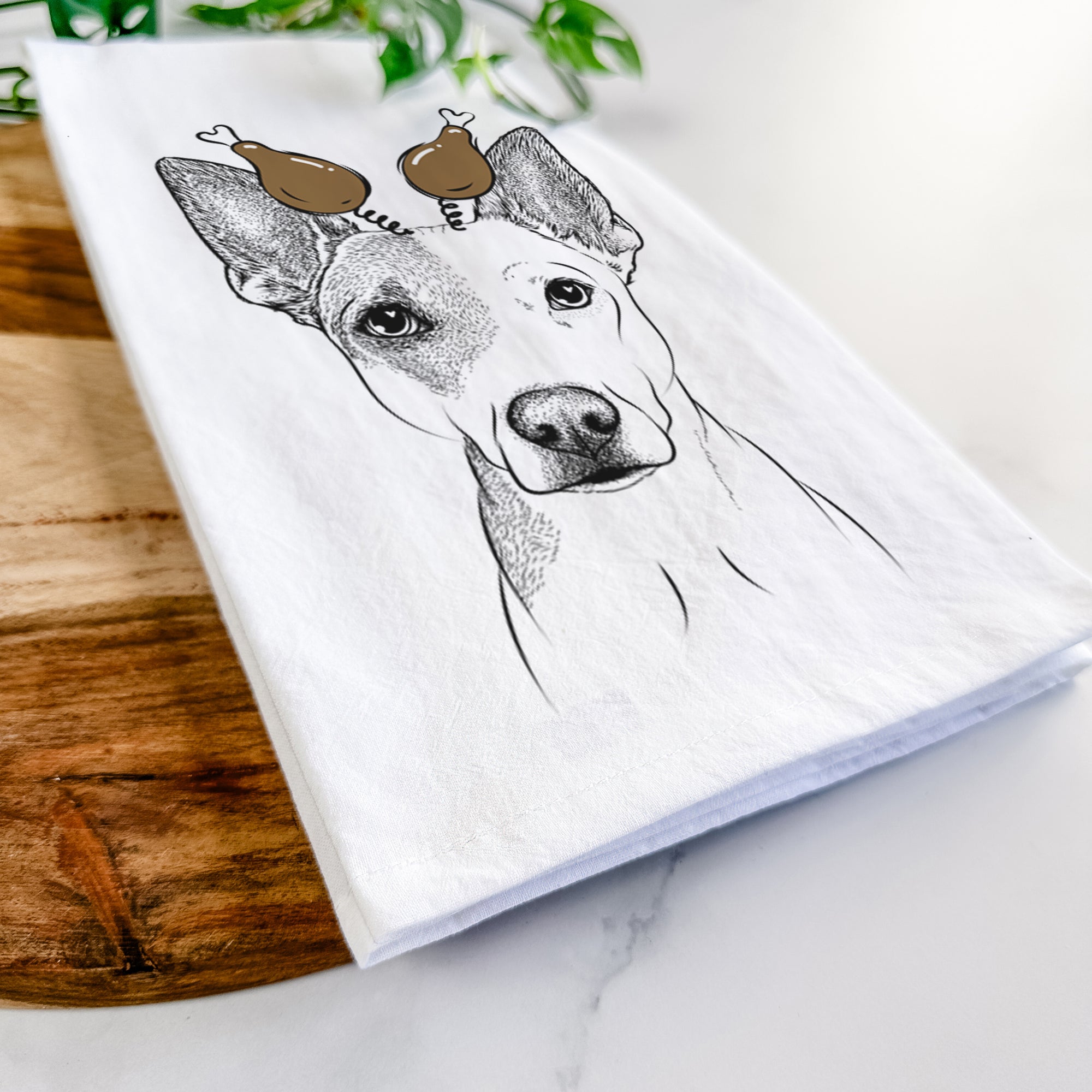 Roo the Mixed Breed Tea Towel