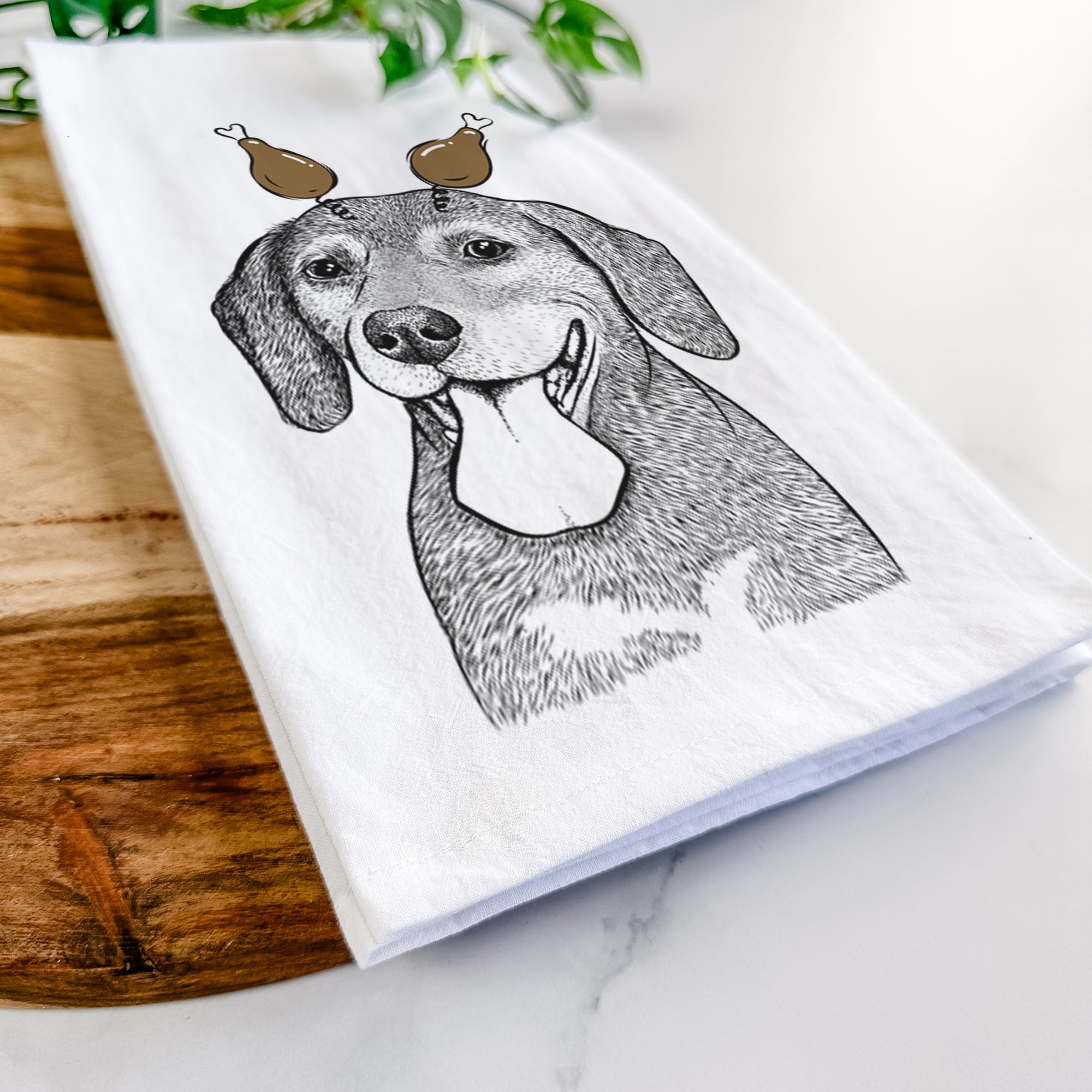 Scarlett the Beagle Tea Towel