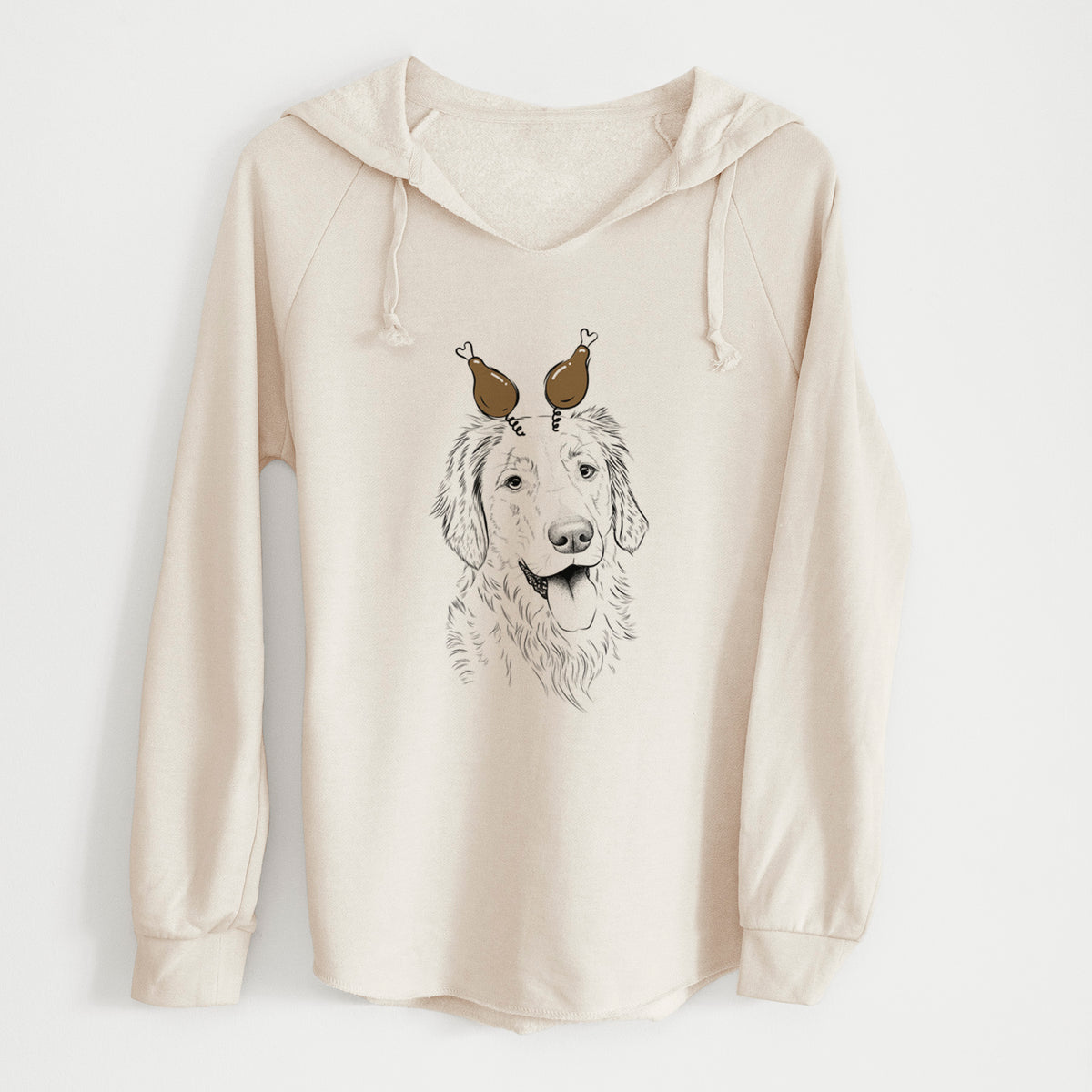 Thanksgiving Semba the Golden Retriever - Cali Wave Hooded Sweatshirt