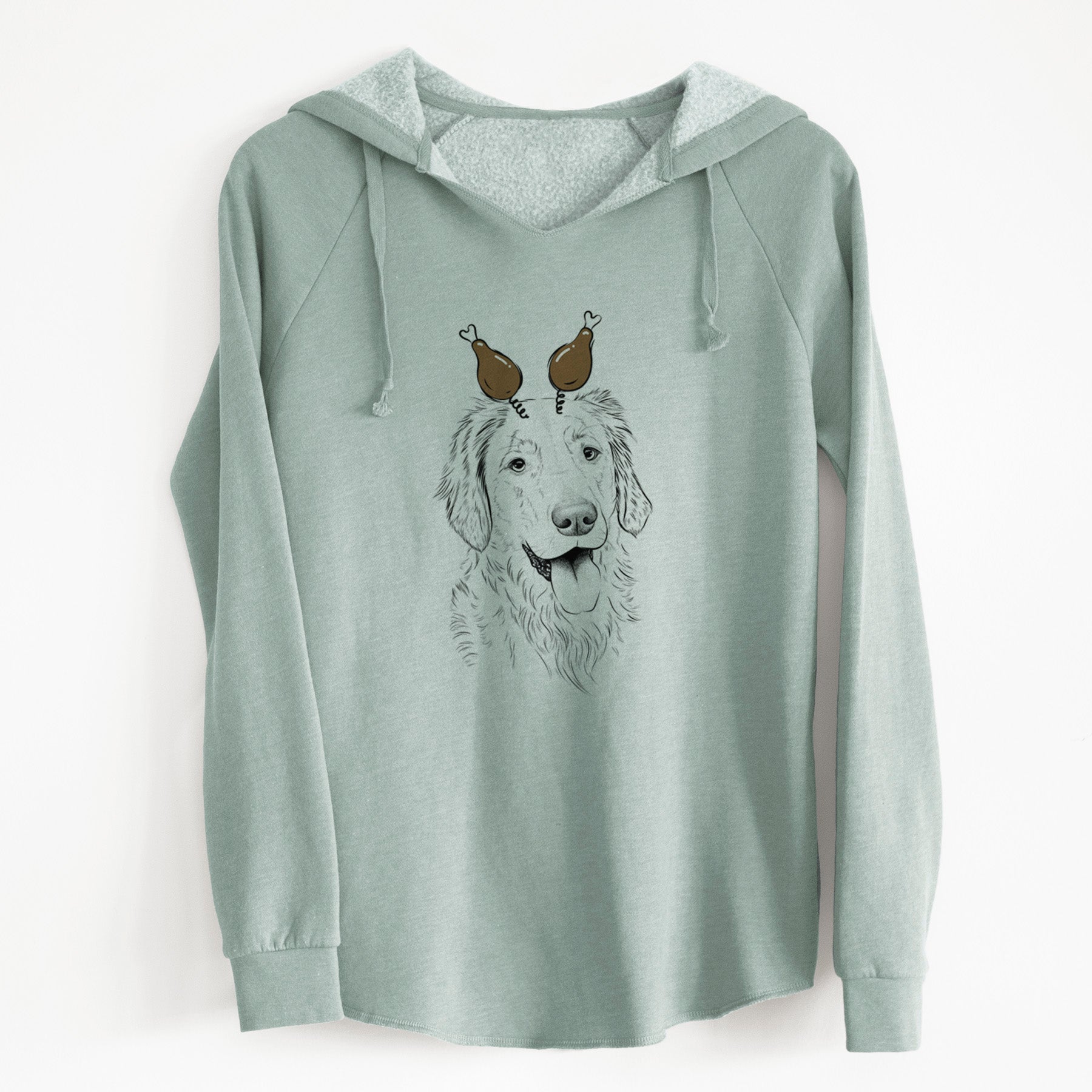 Thanksgiving Semba the Golden Retriever - Cali Wave Hooded Sweatshirt