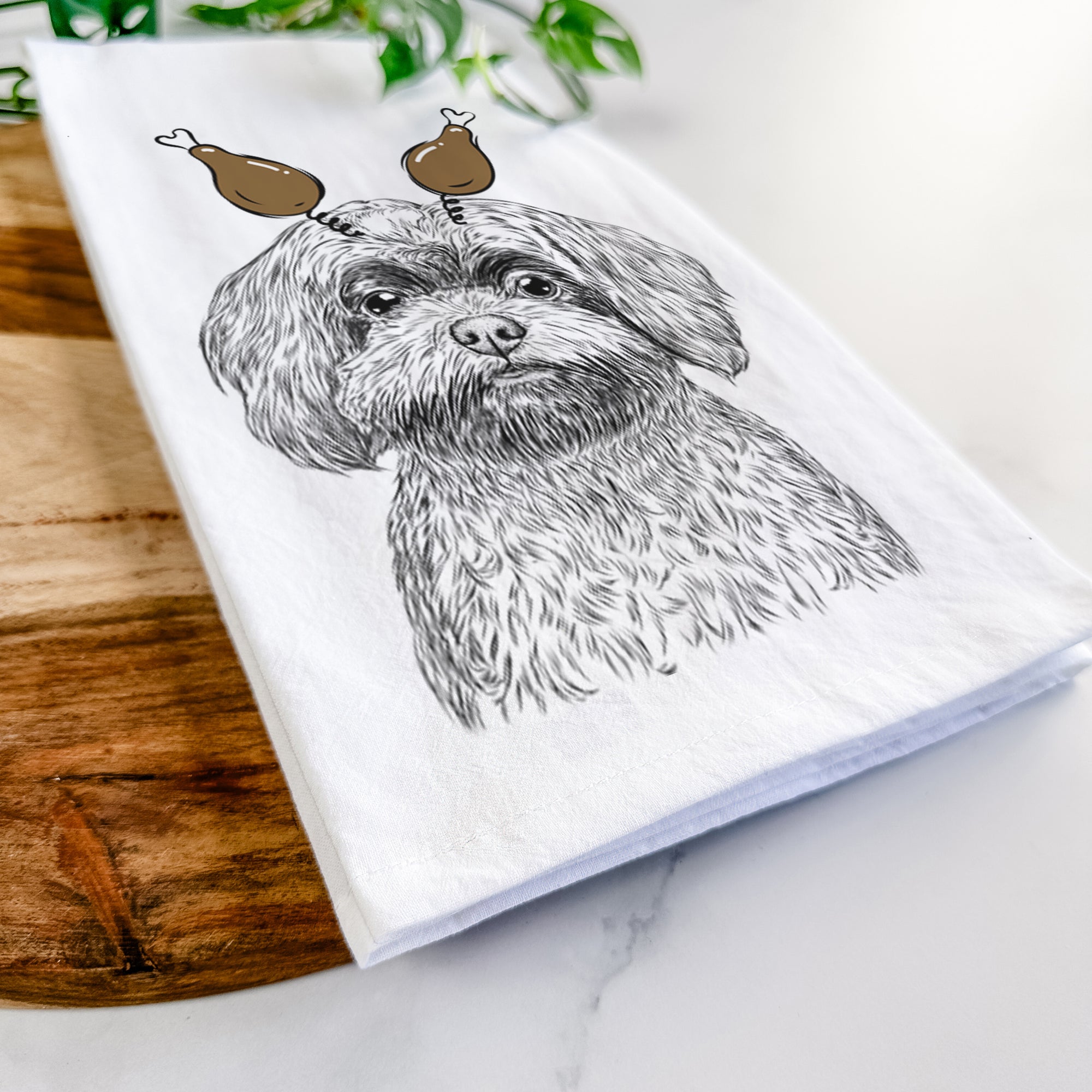 Stella the Shih Tzu Mix Tea Towel