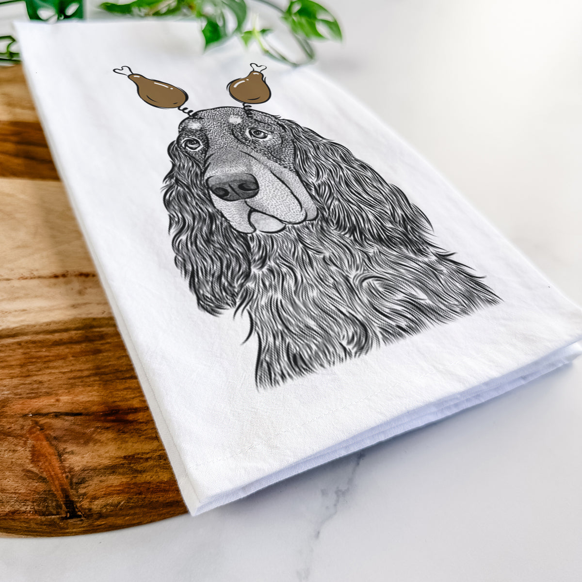 Stormy the Gordon Setter Tea Towel