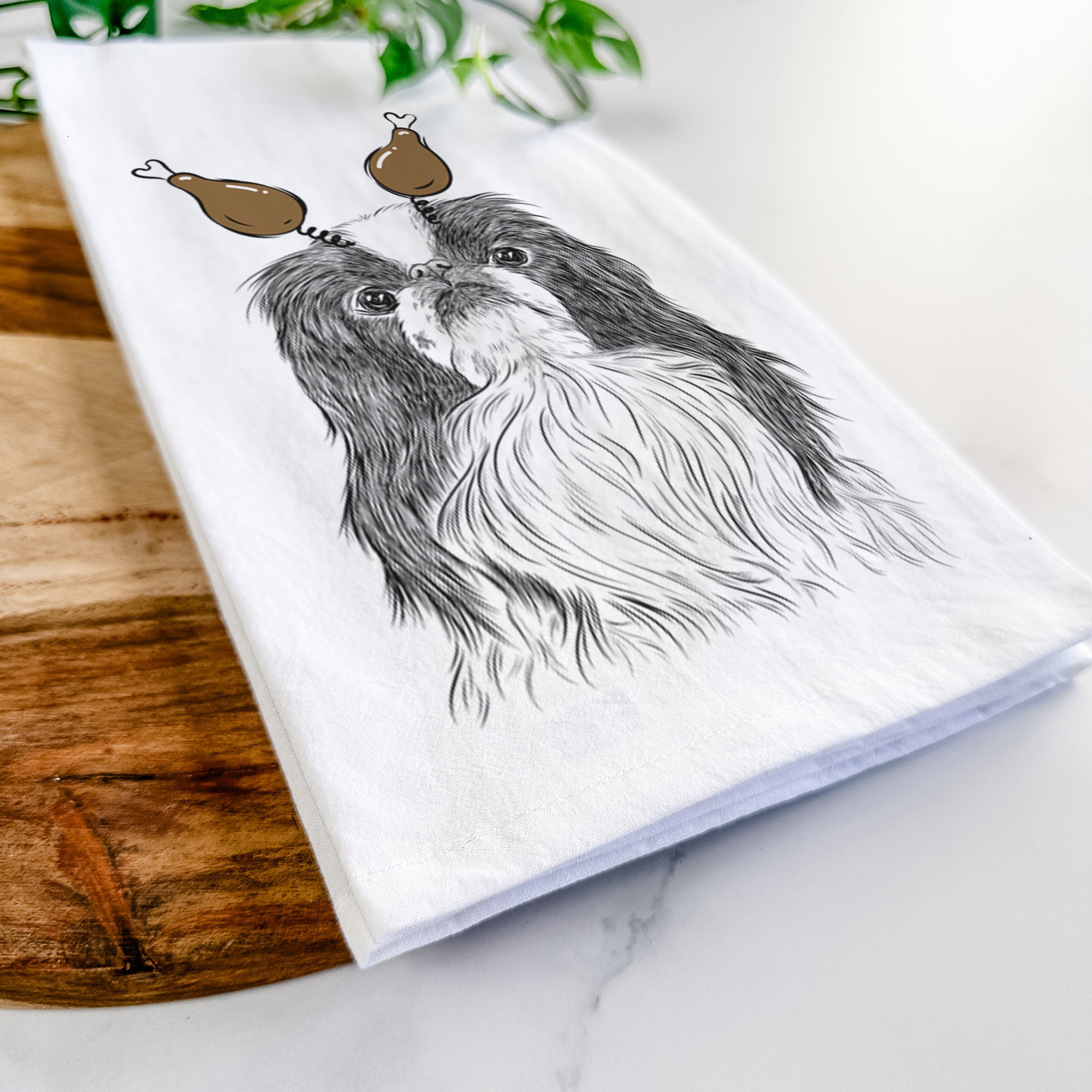 Suki the Japanese Chin Tea Towel