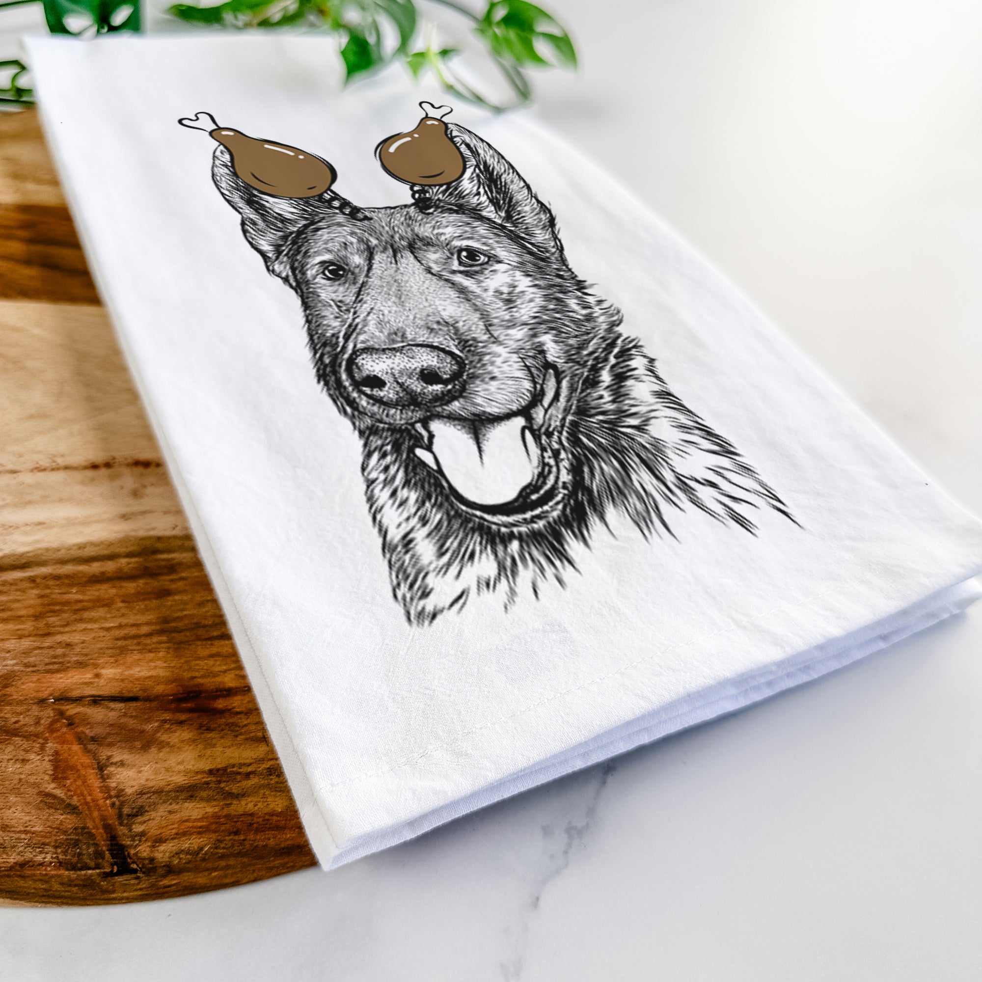 Tena the German Shepherd Tea Towel