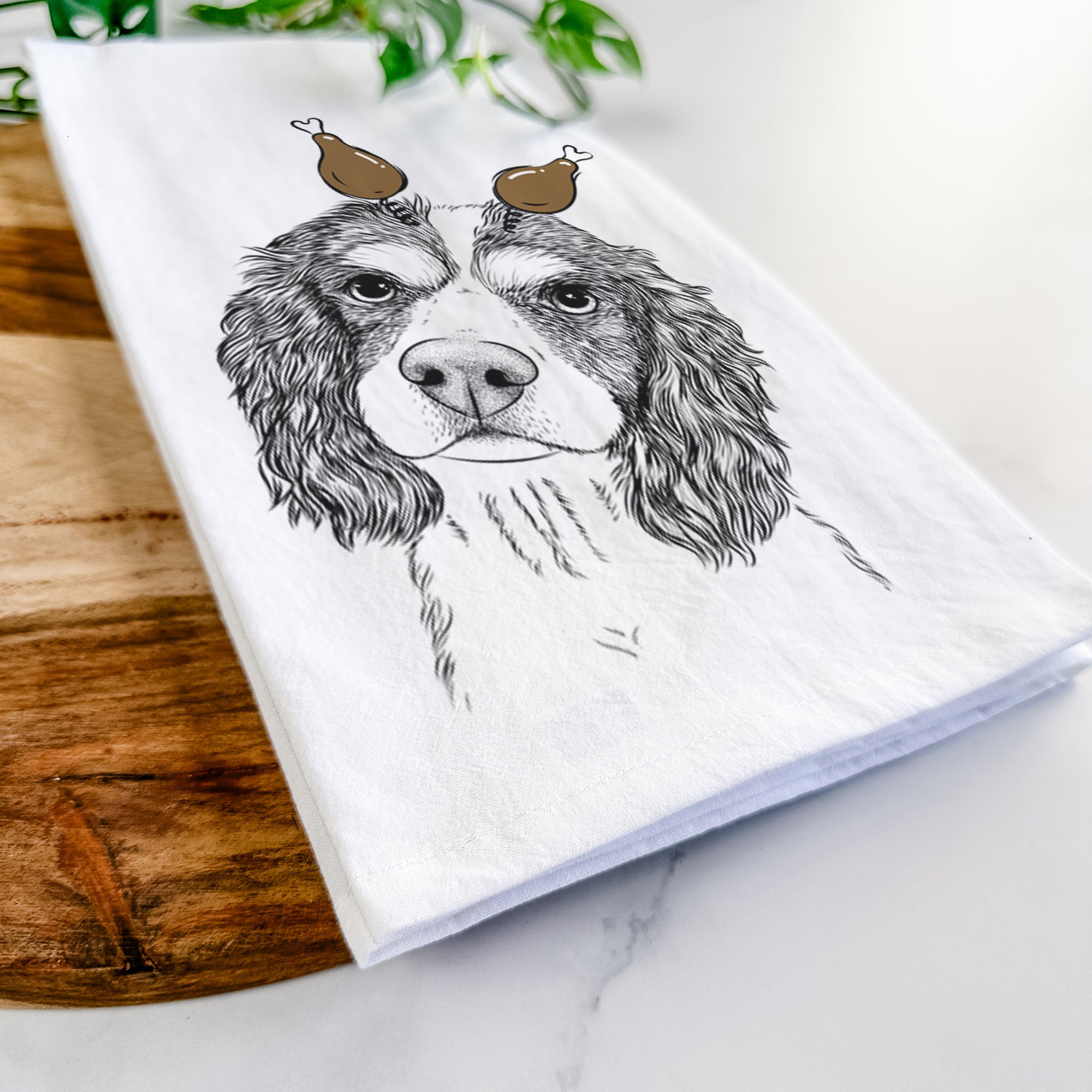 Truman the Cavalier King Charles Spaniel Tea Towel