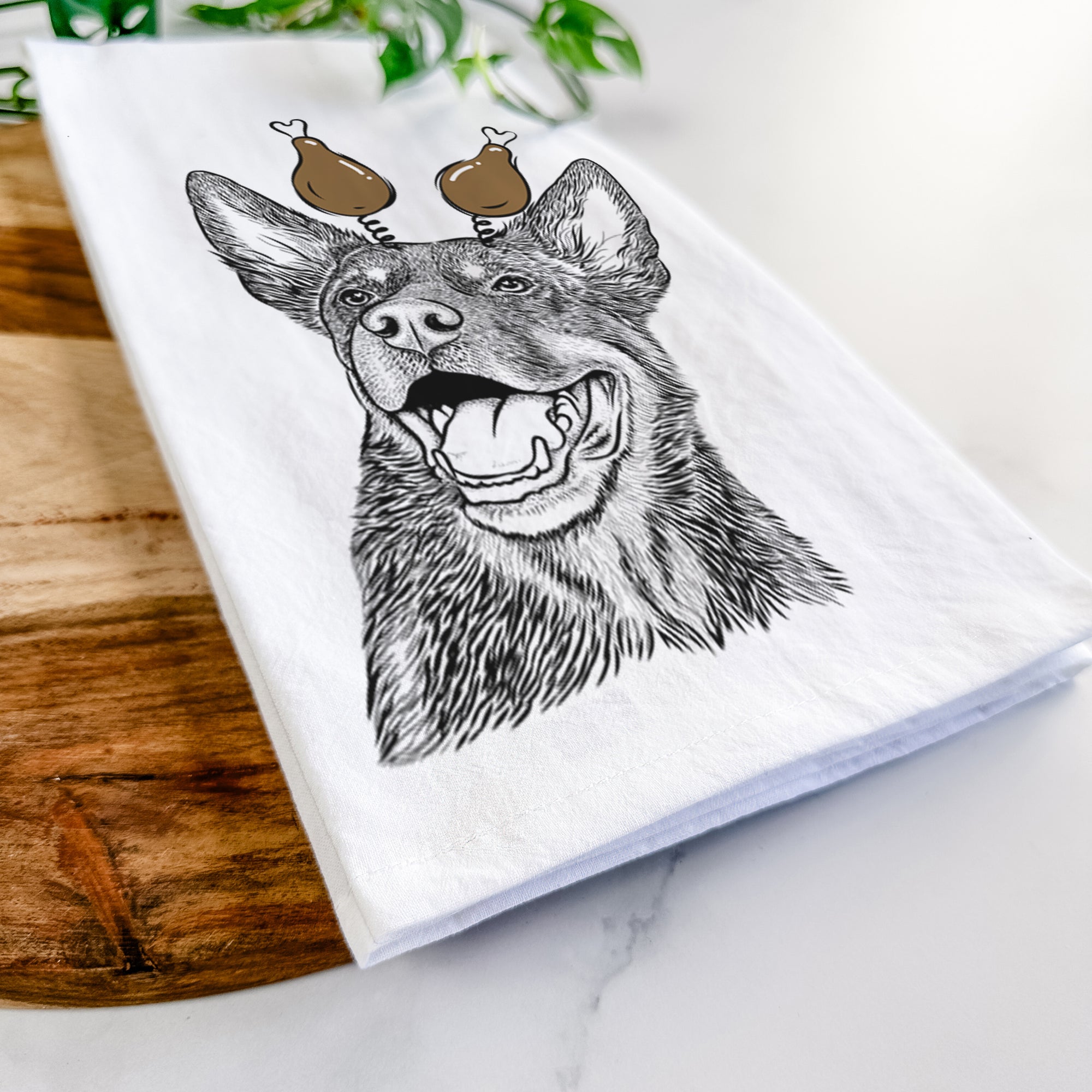 Tucker the Australian Kelpie Tea Towel