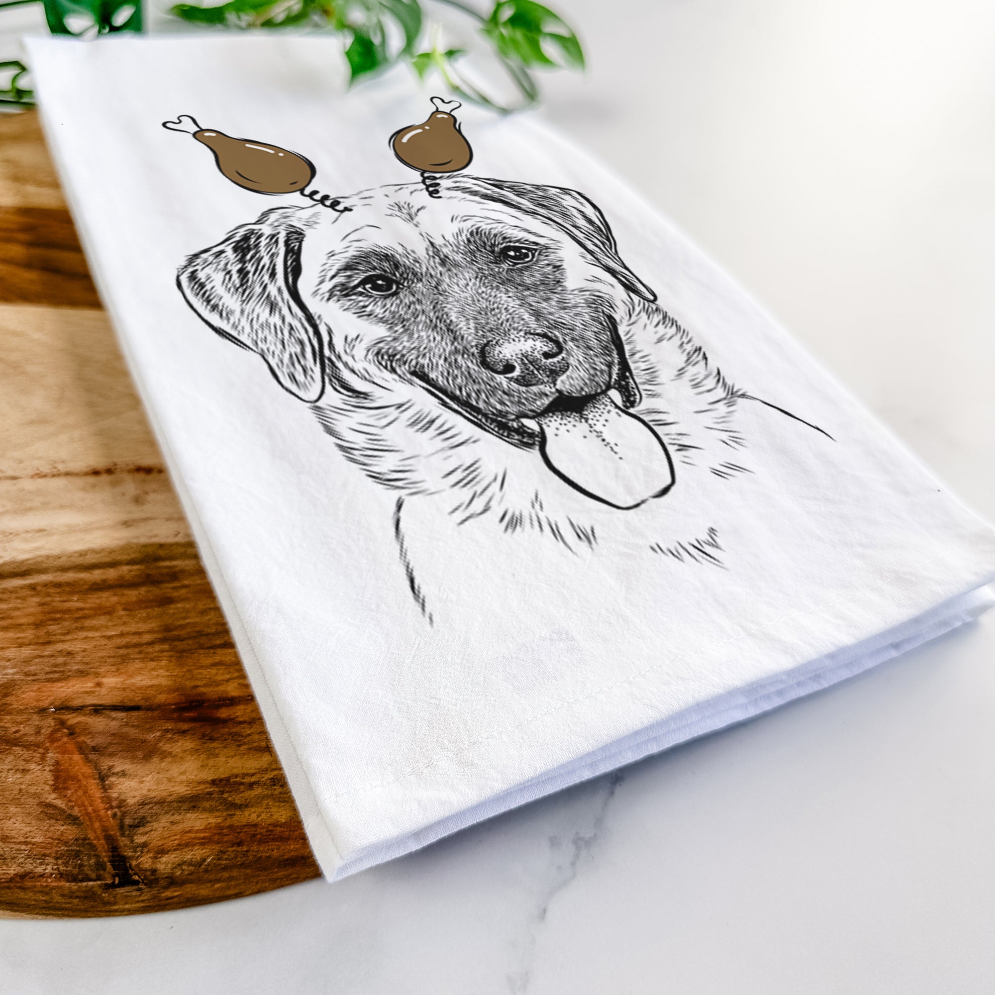 Willow the Anatolian Shepherd Tea Towel