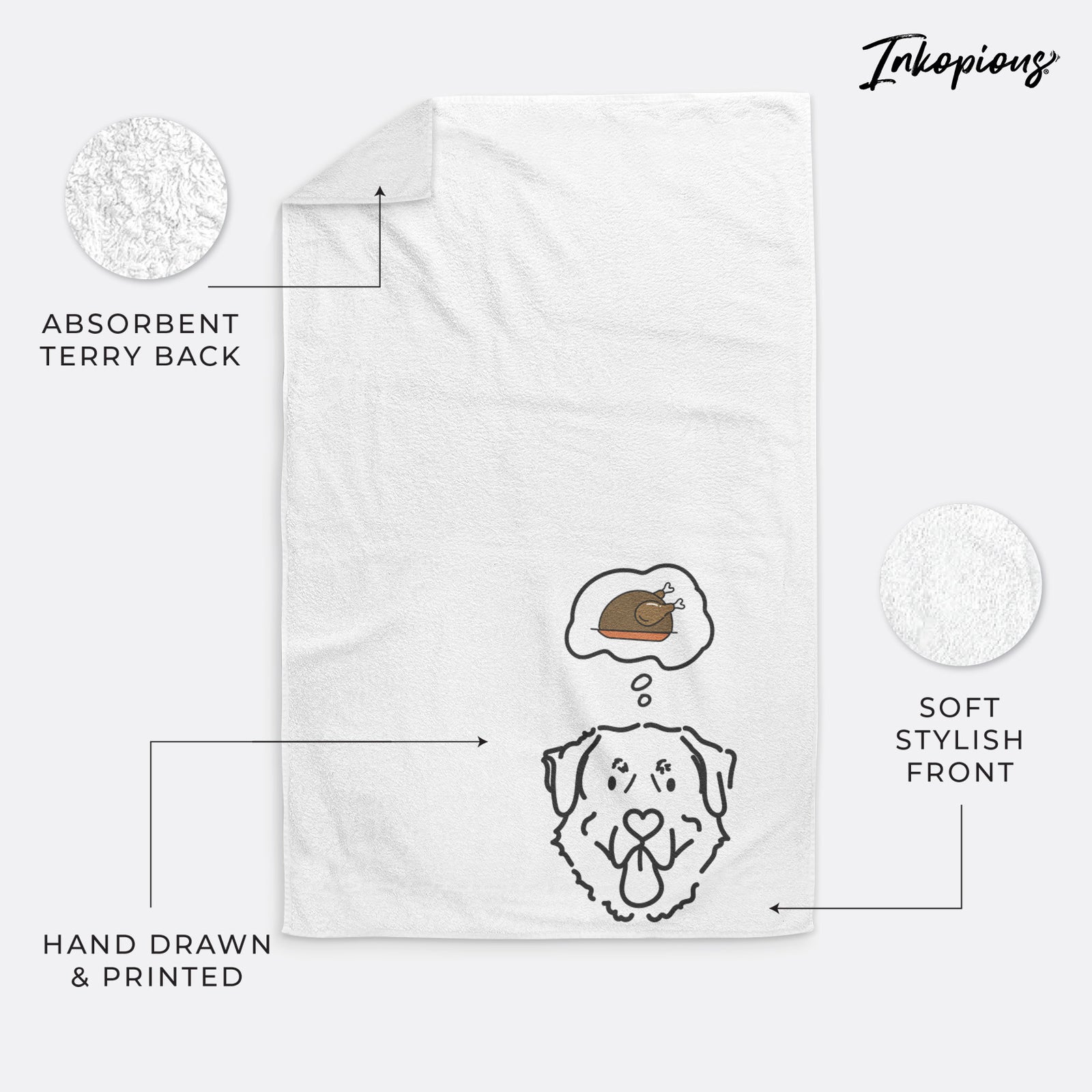 Turkey Thoughts Anatolian Shepherd - Batu - Decorative Hand Towel