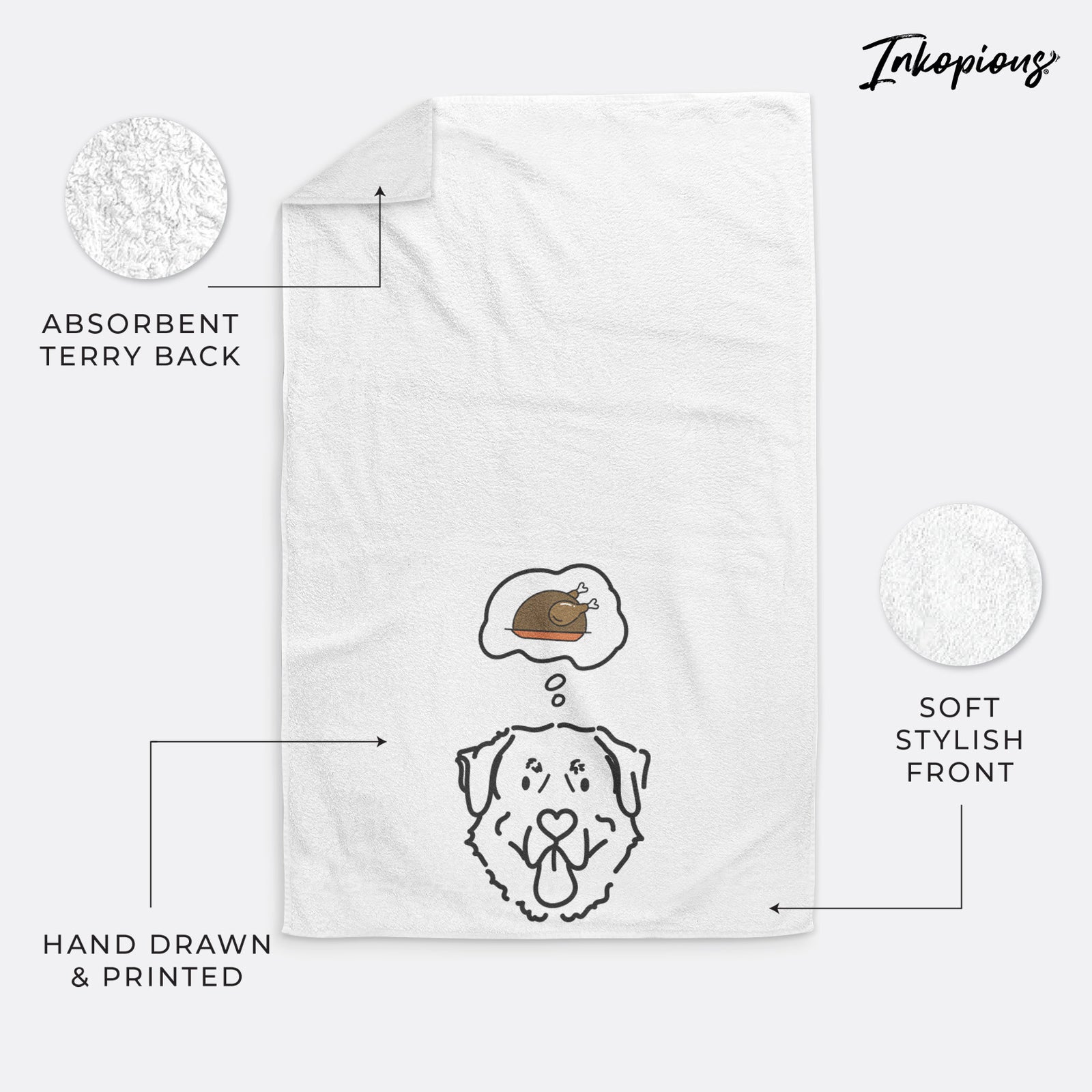 Turkey Thoughts Anatolian Shepherd - Batu - Decorative Hand Towel