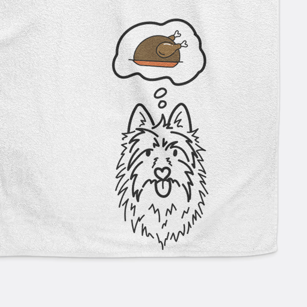 Turkey Thoughts Australian Terrier - Digger - Decorative Hand Towel
