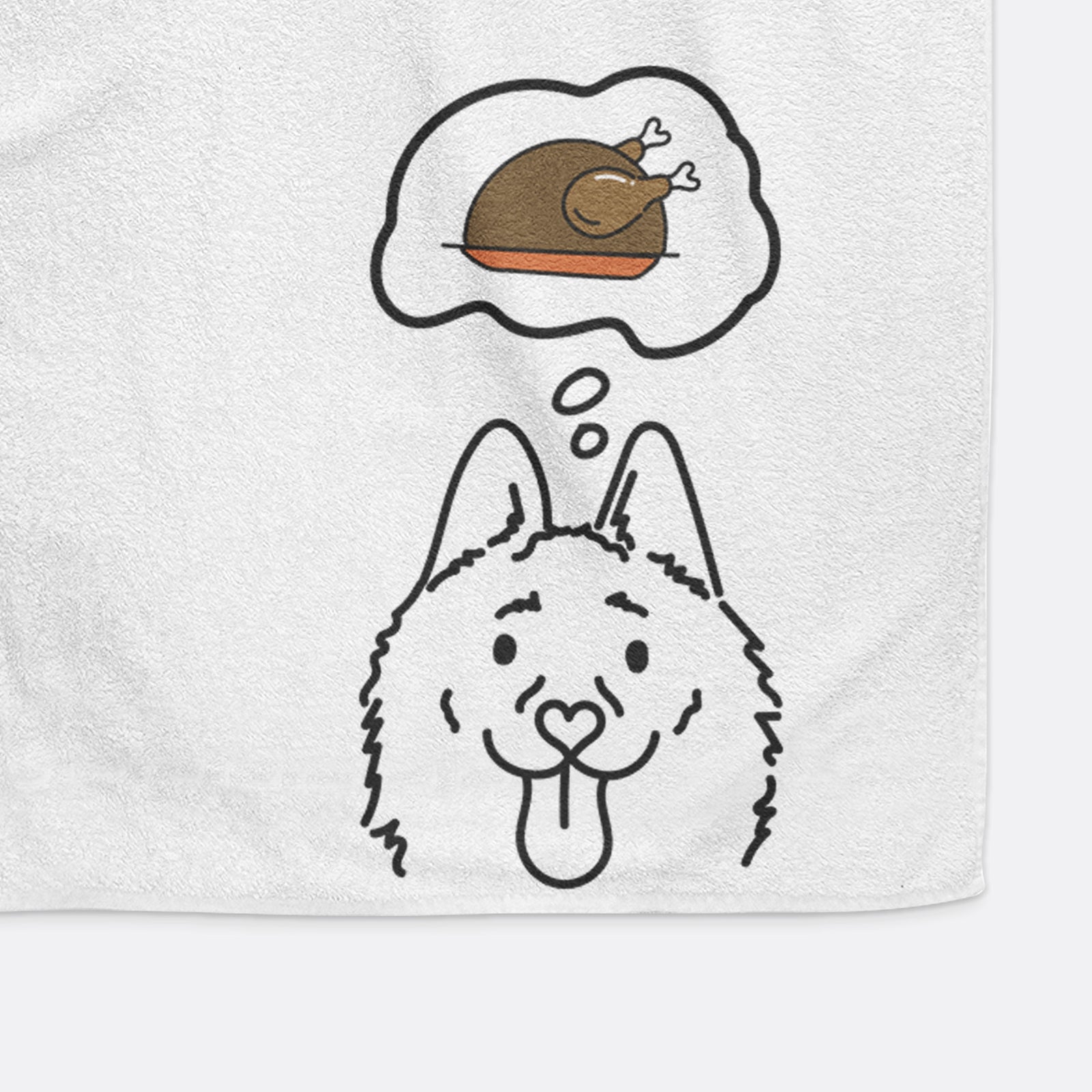 Turkey Thoughts Schipperke - Meeko - Decorative Hand Towel